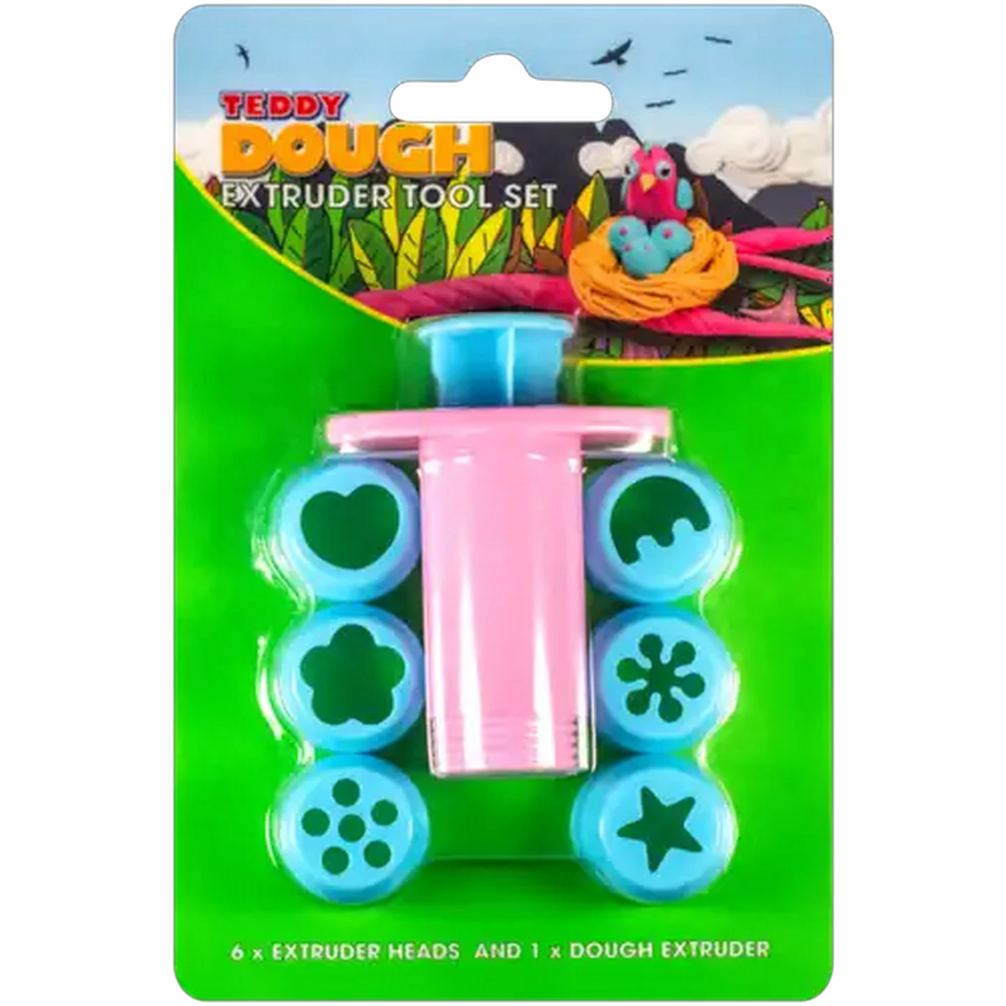 Image of Teddy Dough Extruder Tool Set 7 Piece