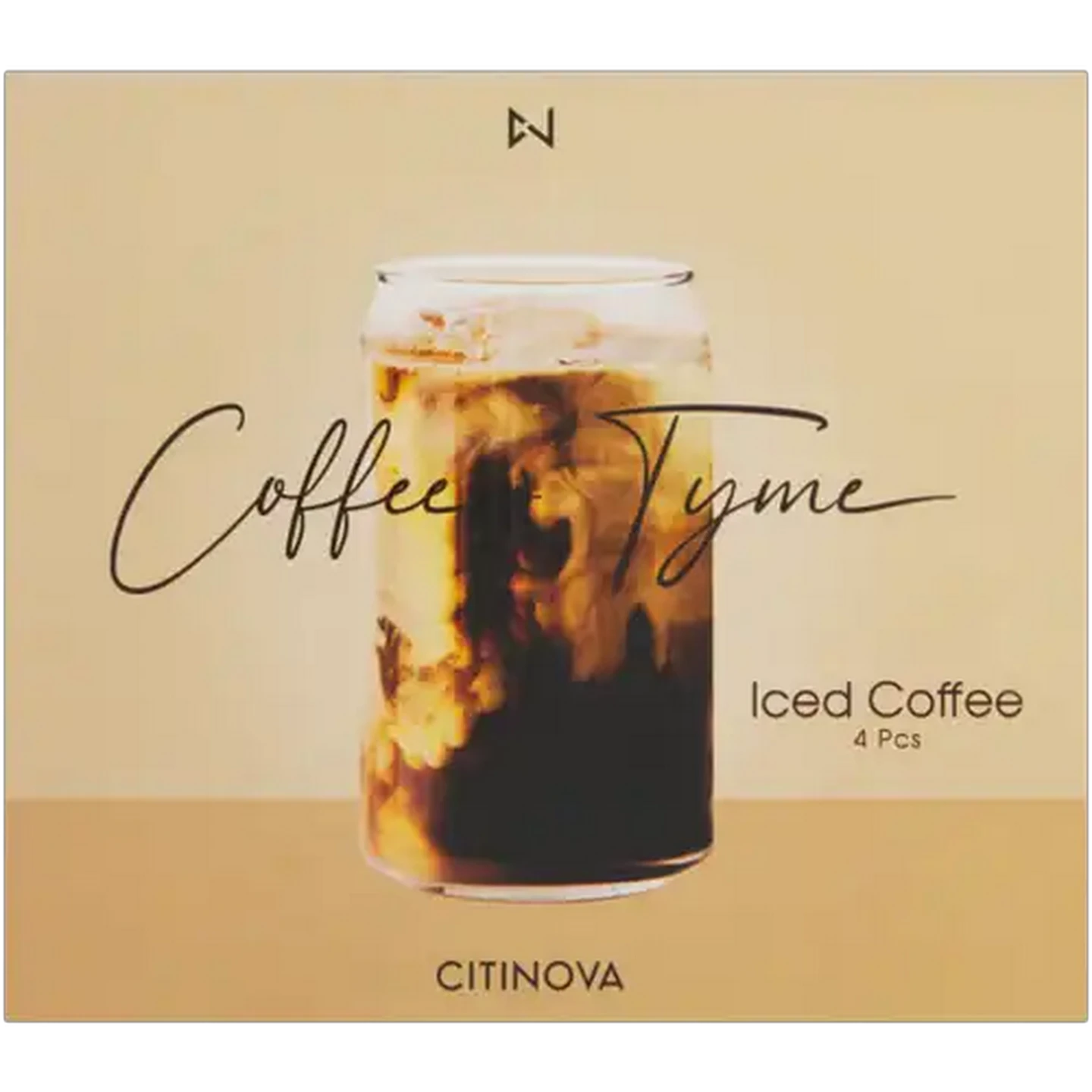 Image of Citinova Coffee Tyme Glass Can 4-Pack