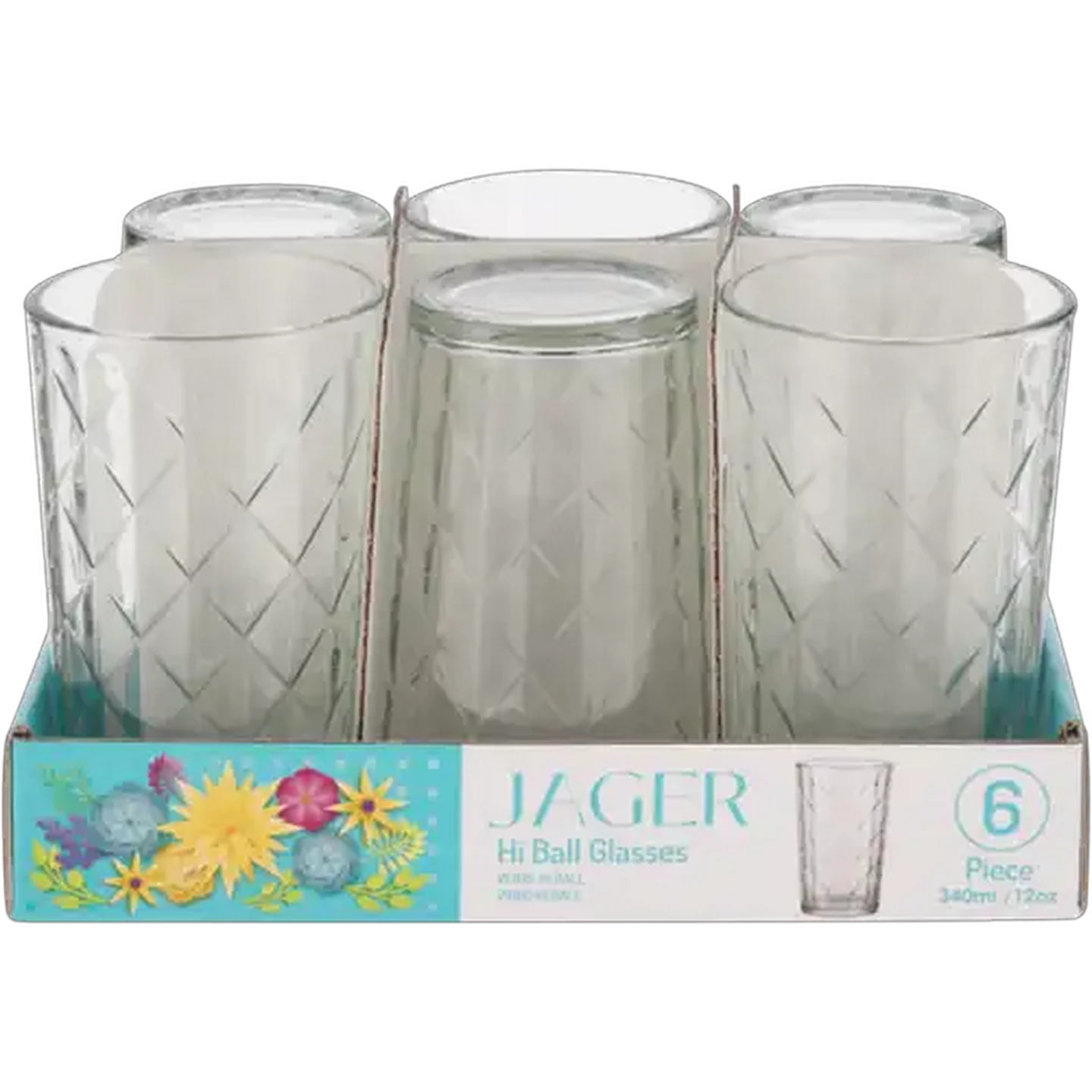 Image of Jager Hi Ball Glasses 340ml 6 Piece Set
