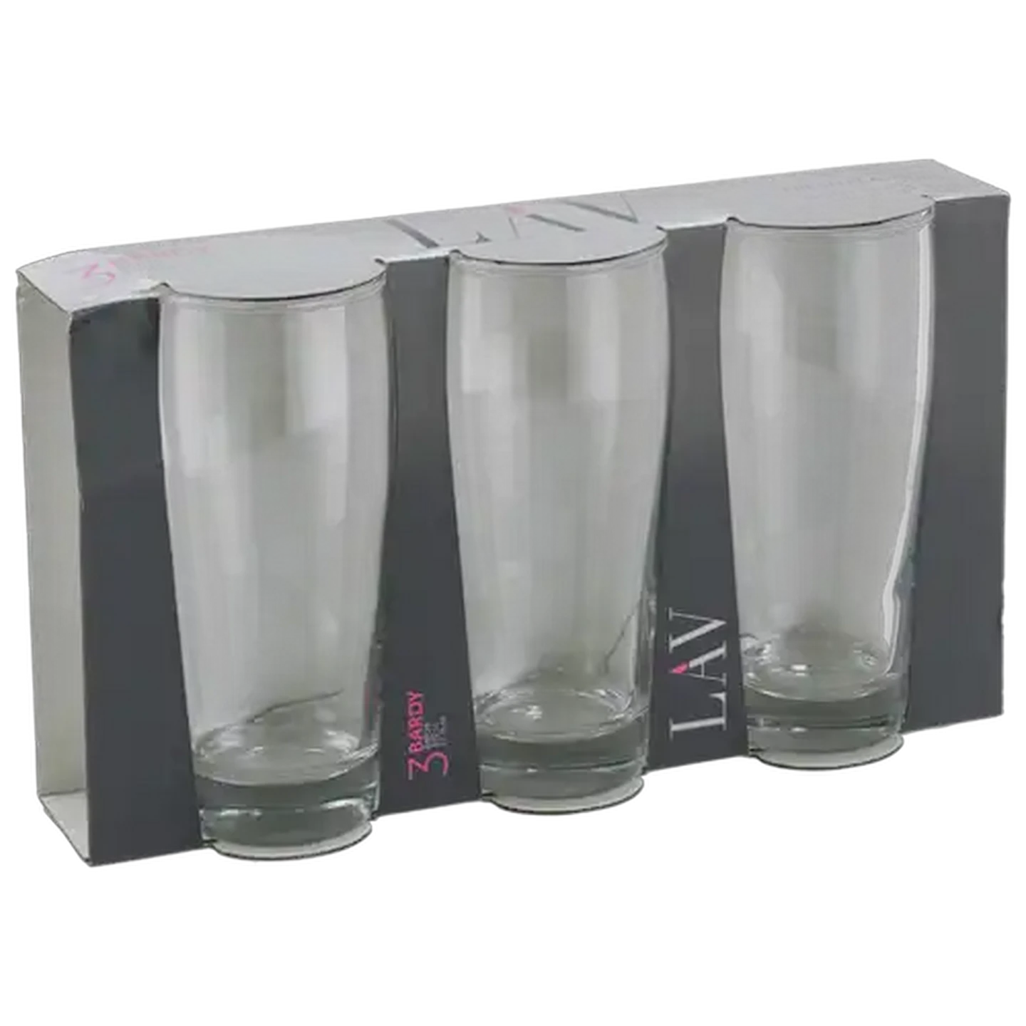 Image of LAV Willy Flat Bottom Glass 3 Piece Set
