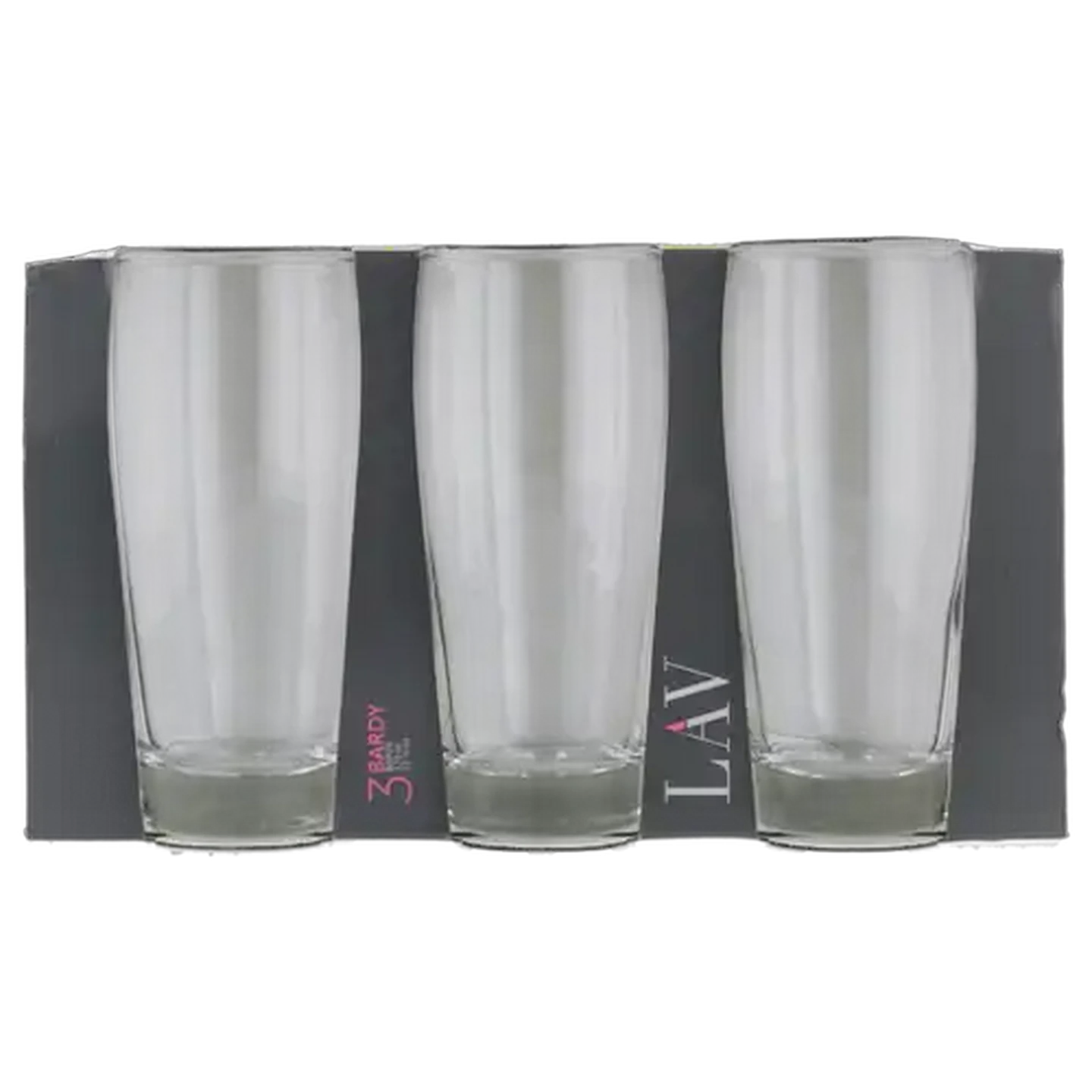 Image of LAV Willy Flat Bottom Glass 3 Piece Set