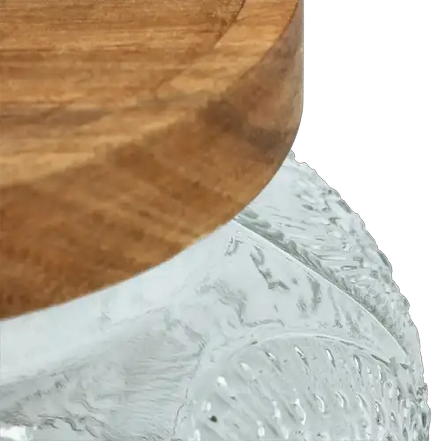Image of Embossed Glass Jar with Lid 780ml