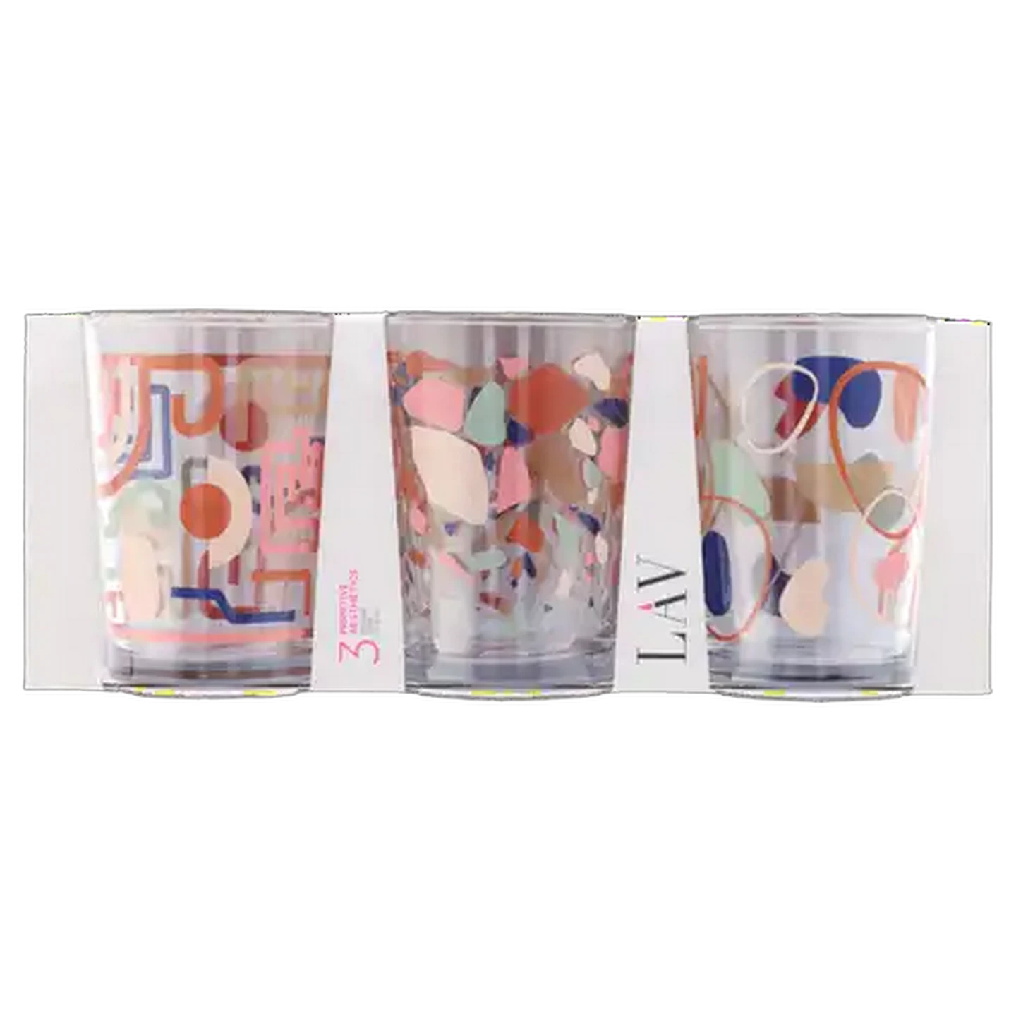 Image of LAV Primitive Aesthetics Hi Ball Glass 3 Piece Set
