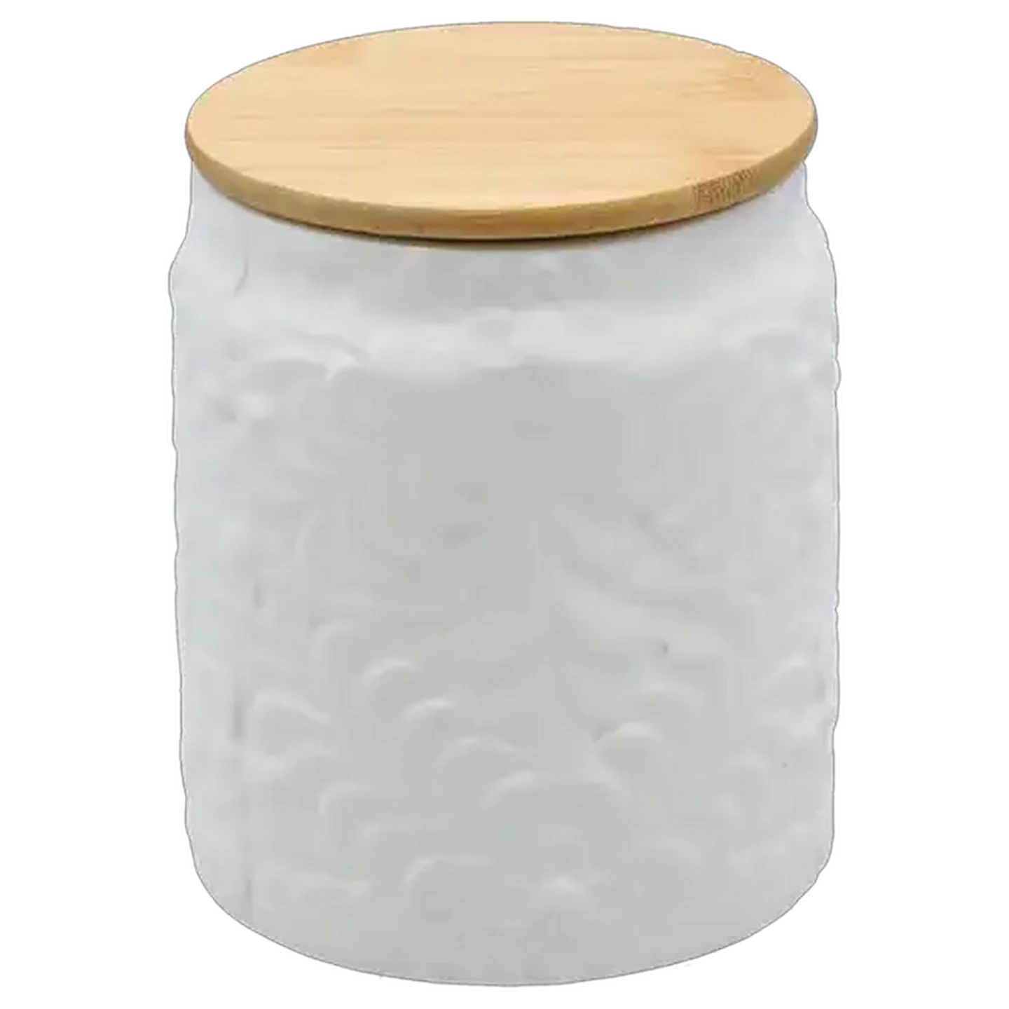 Image of Rosie White Medium Ceramic Canister 11 x 13.5cm