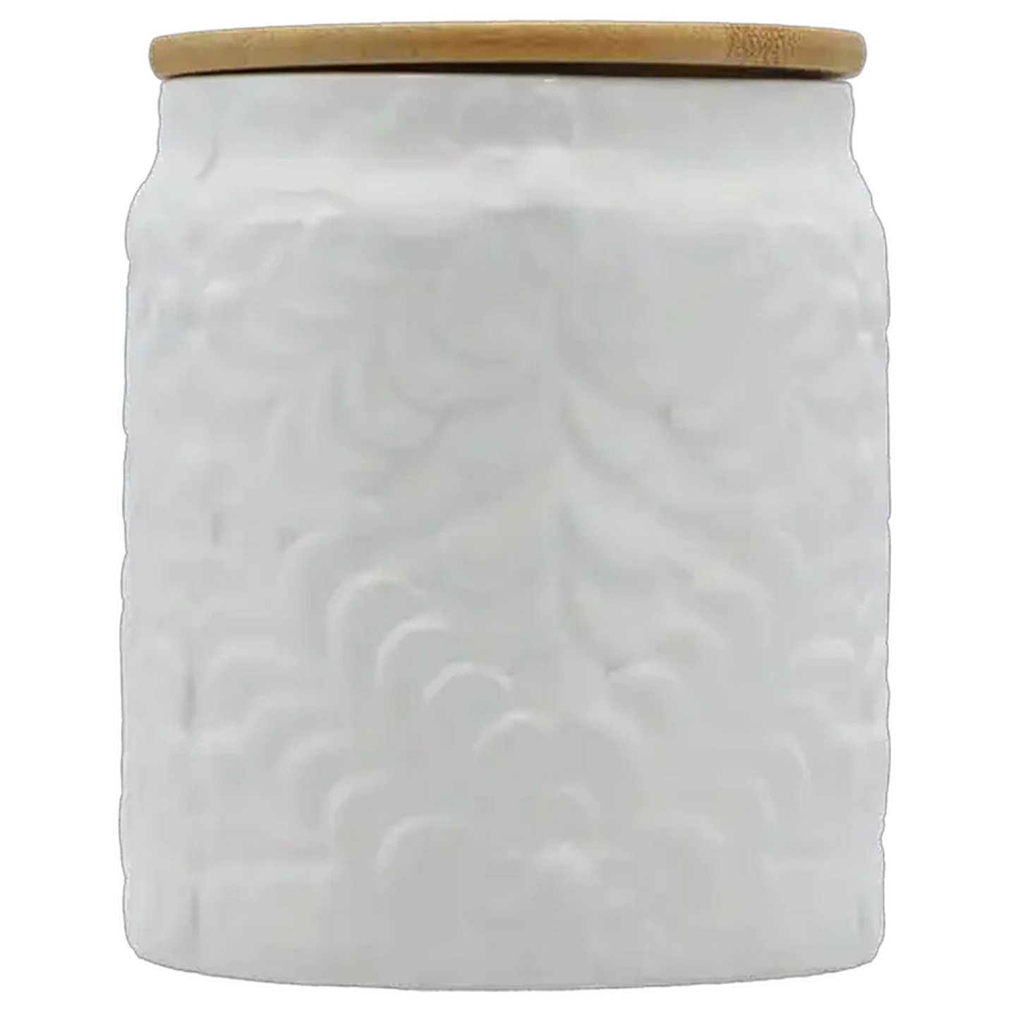 Image of Rosie White Medium Ceramic Canister 11 x 13.5cm