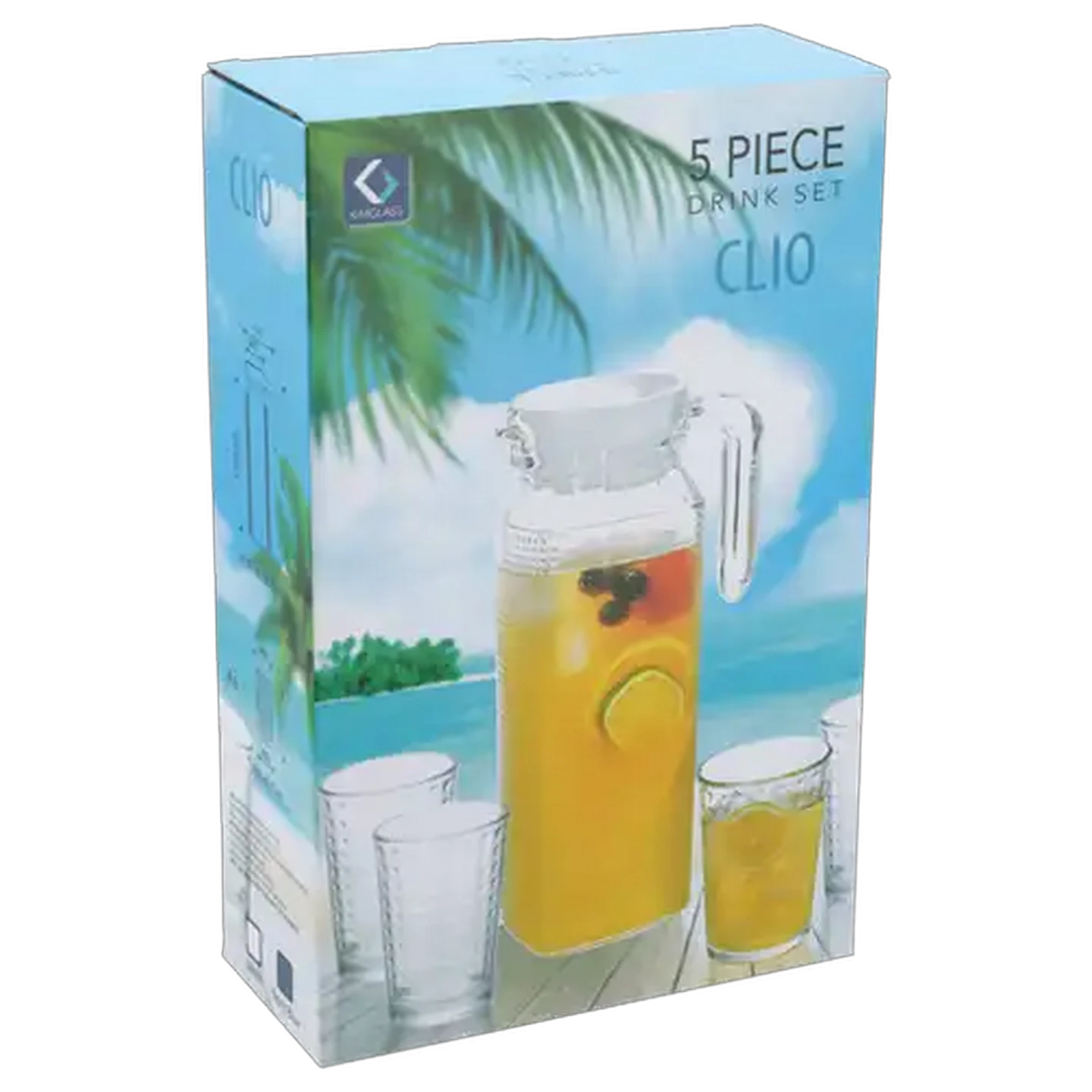 Image of KIM Glass Clio Glass Drink Set 5 Piece