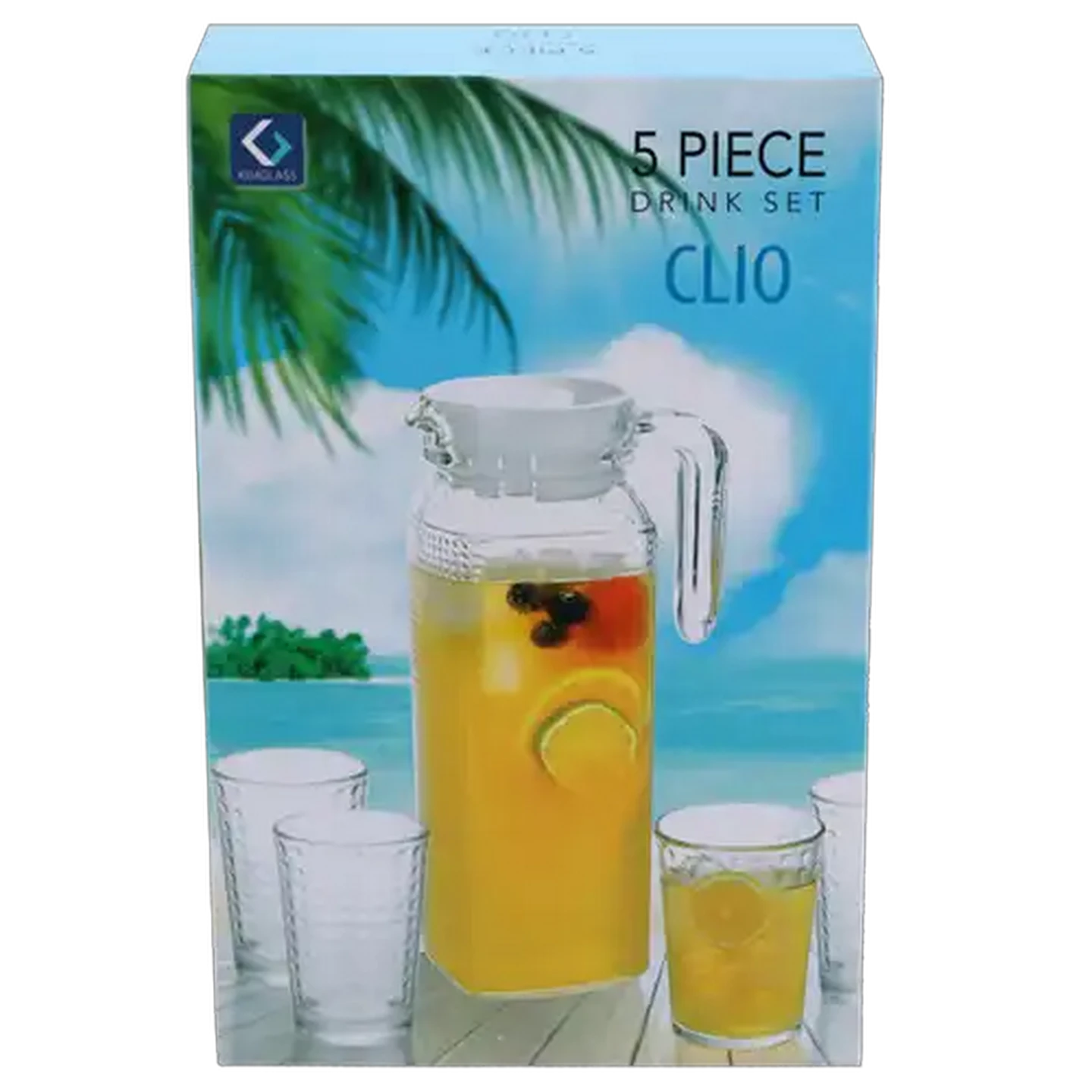 Image of KIM Glass Clio Glass Drink Set 5 Piece