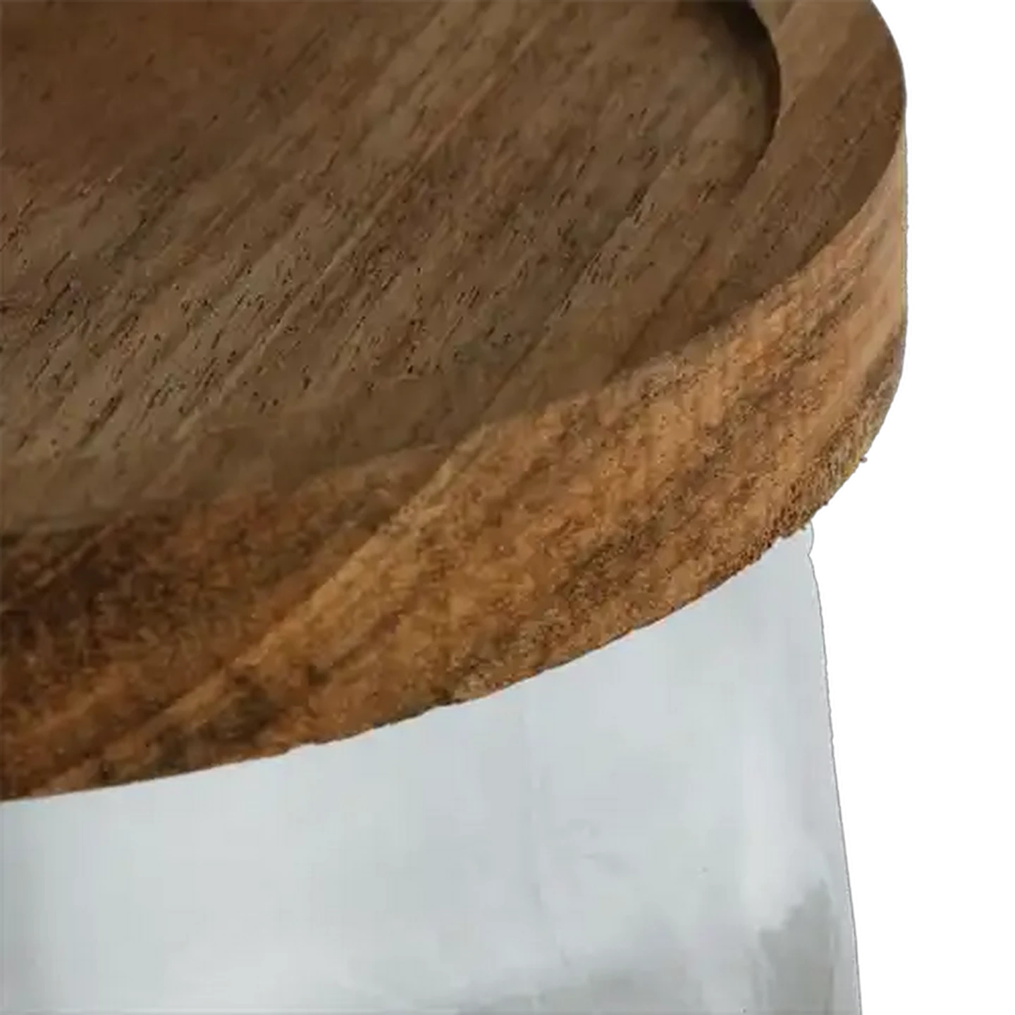 Image of Embossed Square Glass Canister 15cm