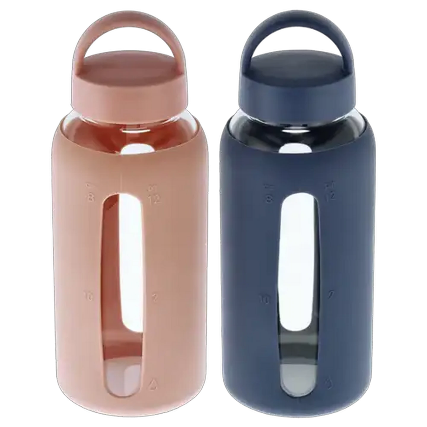 Image of Silicone Sleeve Glass Bottle 800ml (Colour May Vary)