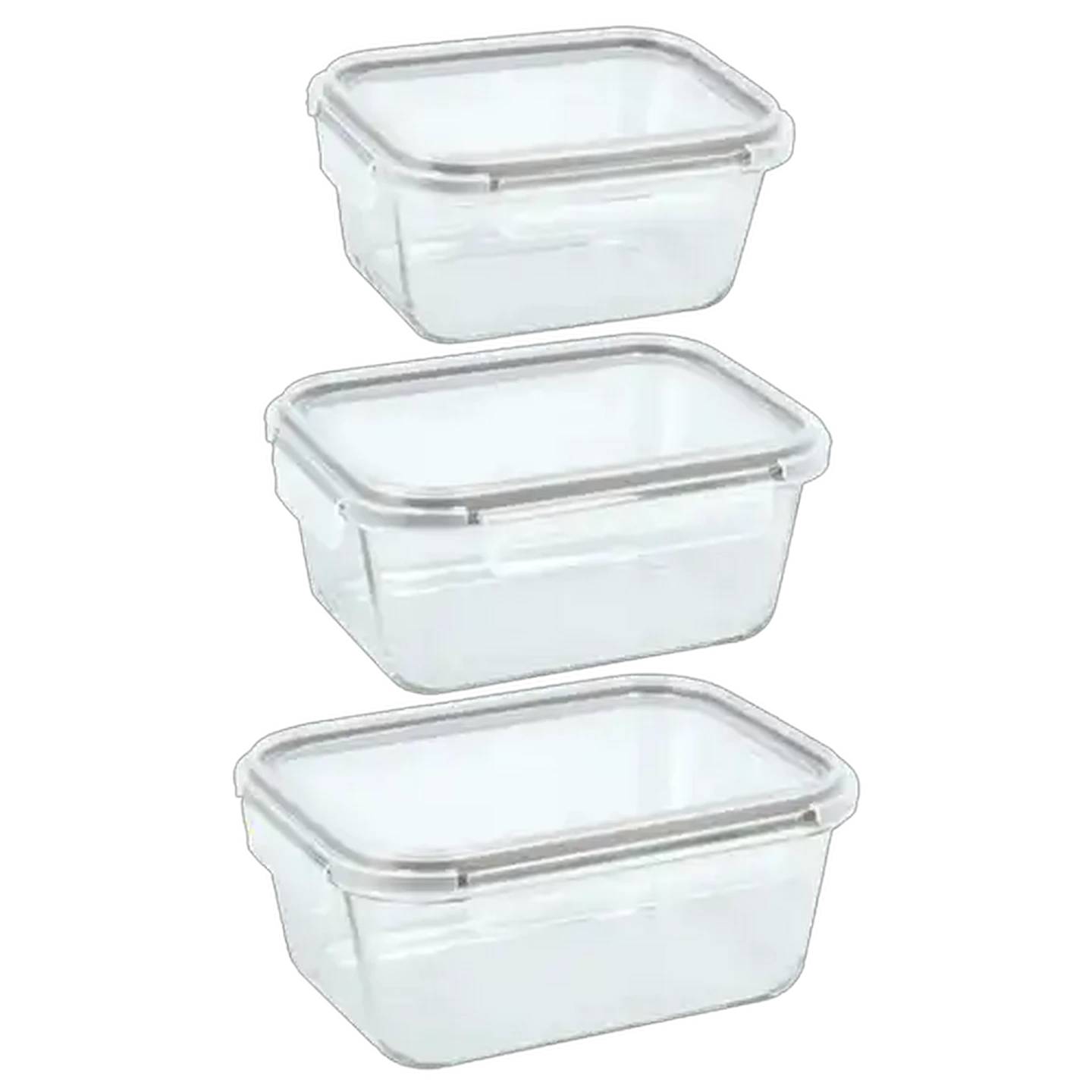 Image of Bake n Lock Glass Rectangular Storage Set 6-Piece