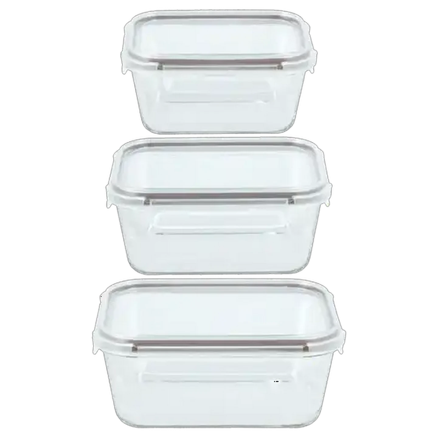 Image of Bake n Lock Glass Rectangular Storage Set 6-Piece