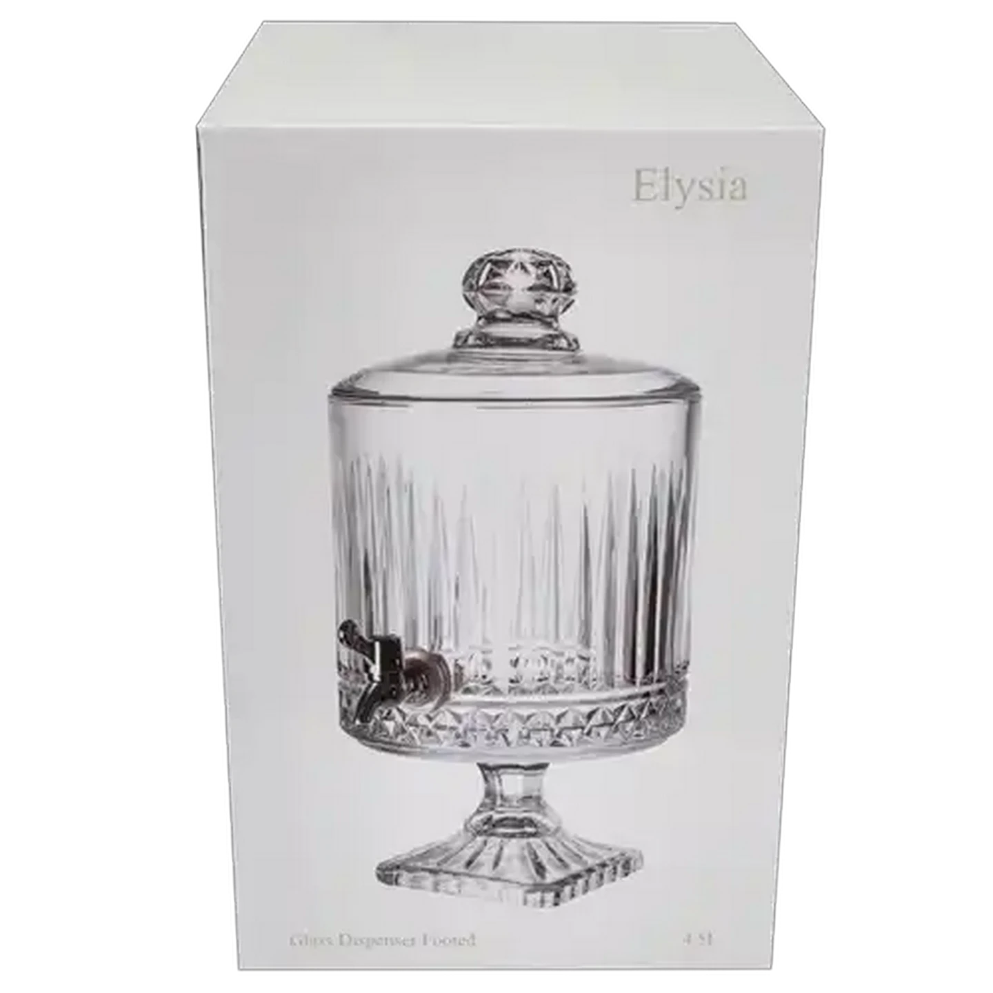 Image of Glass Footed Beverage Dispenser 4.5L