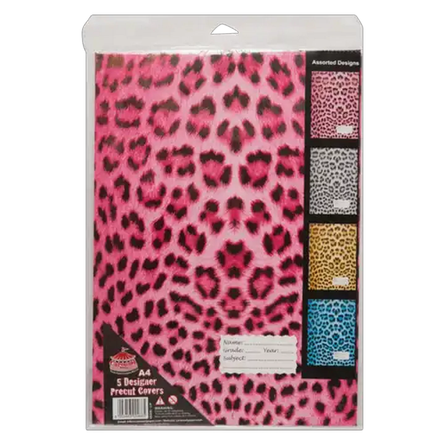Checkers Sixty60 | Carousel A4 Leopard Print Pre-Cut Book Jackets