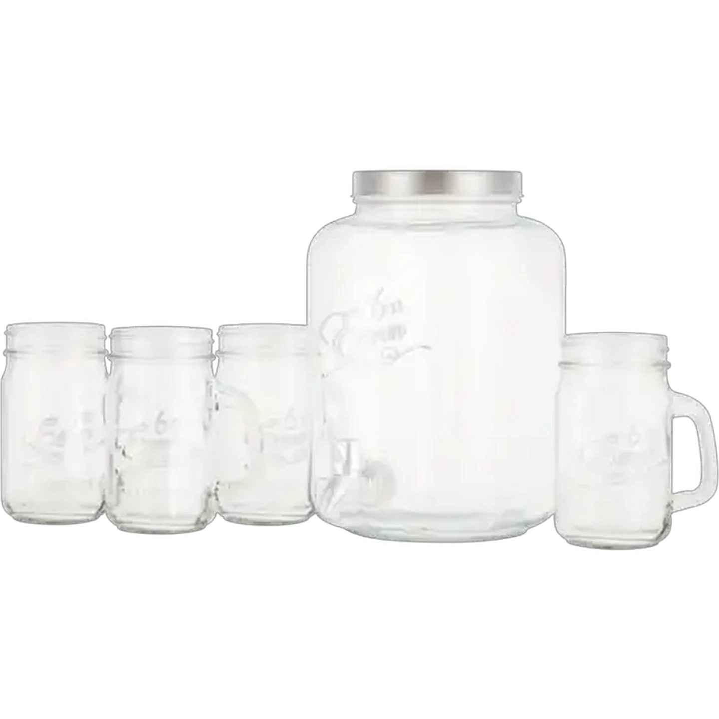 Image of Glass Dispenser Set 5 Piece