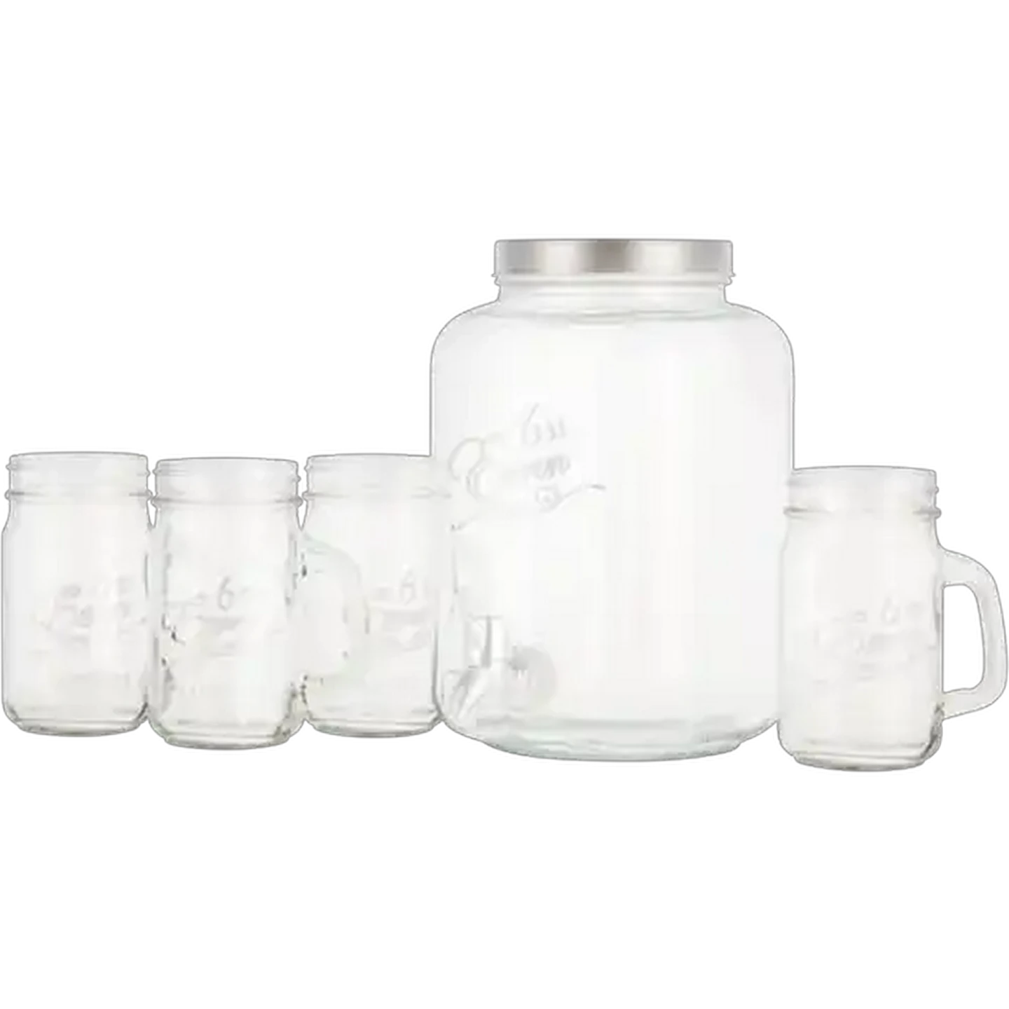 Image of Glass Dispenser Set 5 Piece