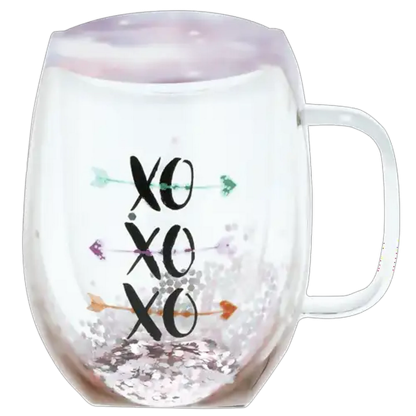 Image of Xoxo Double Wall Glass Mug 360ml
