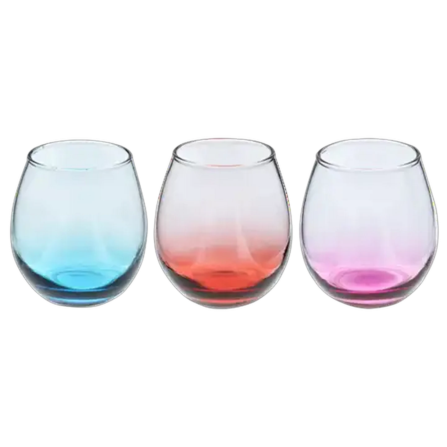 Image of Colour Base Stemless Loose Glass 475ml (Colour May Vary)
