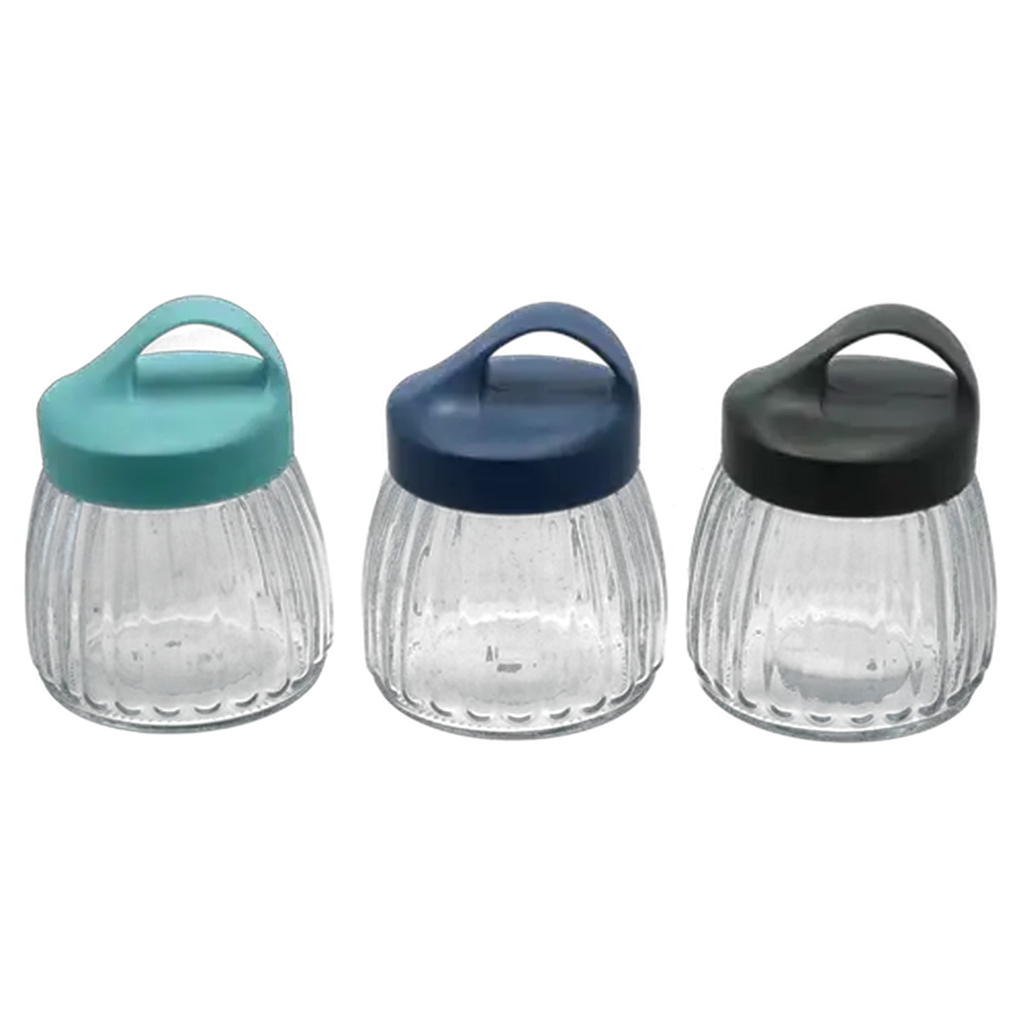 Image of Glass Canister with Handle (Colour May Vary)