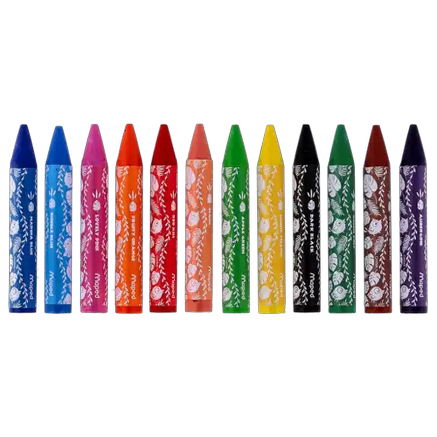 Image of Maped Wax Jungle Fever Crayons 12-Pack