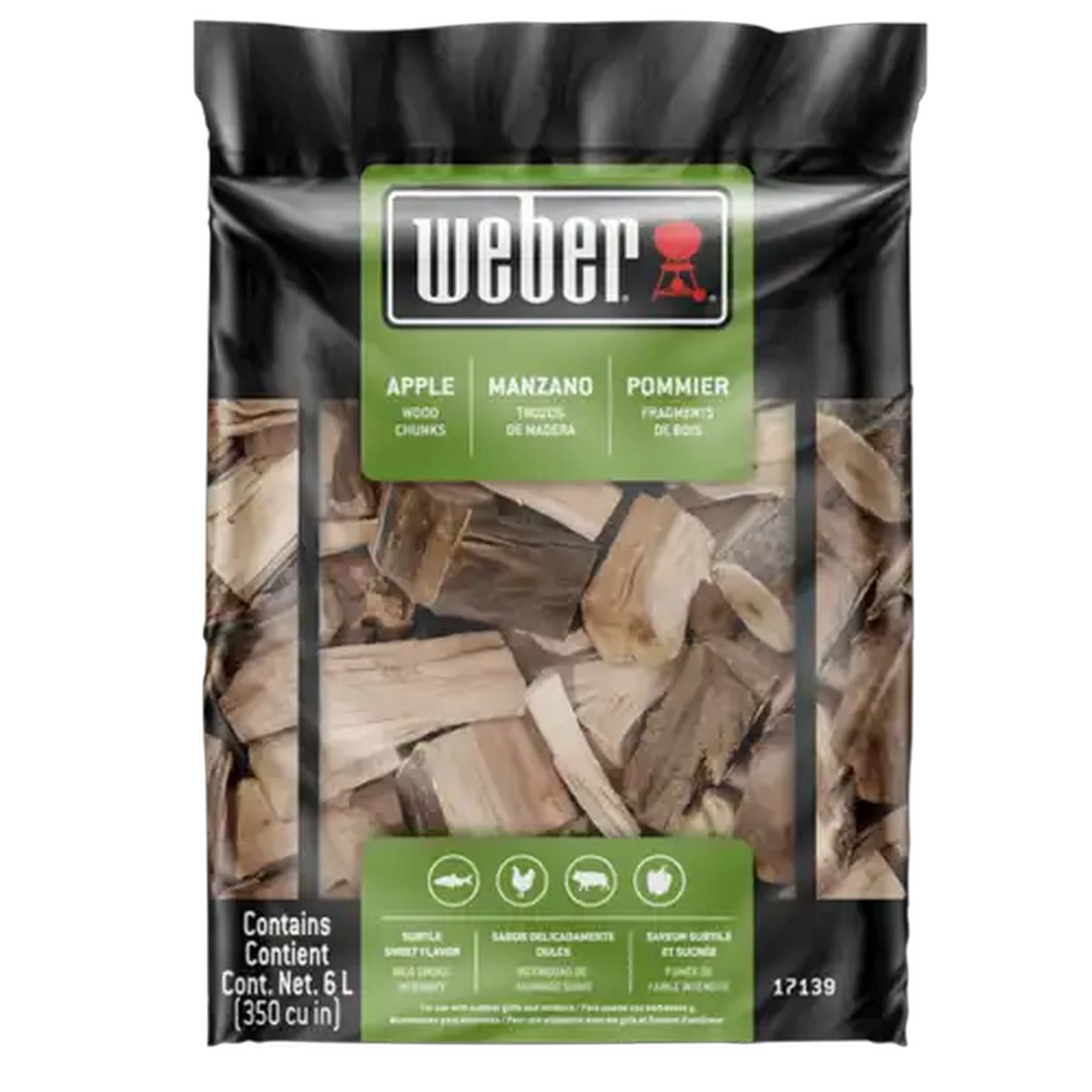 Image of Weber Apple Smoking Wood Chunks