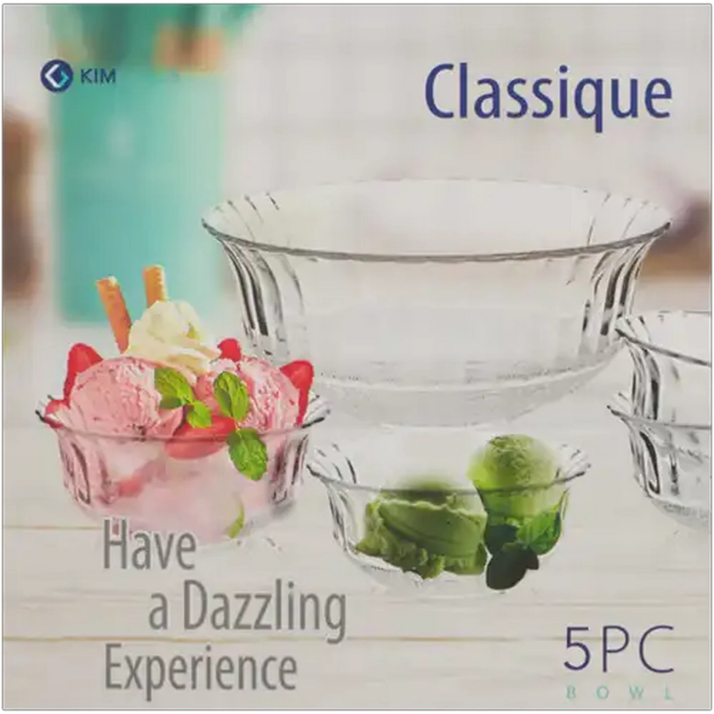 Image of KIM Glass Classique Glass Bowls 5 Piece