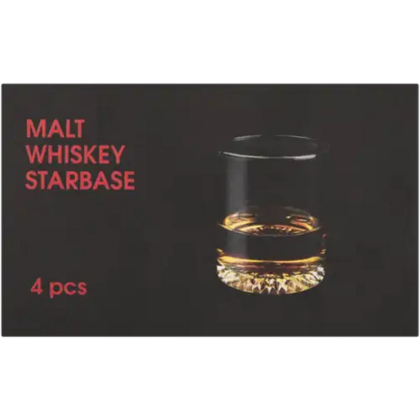 Image of Malt Whiskey Starbase Glass 4 x 250ml