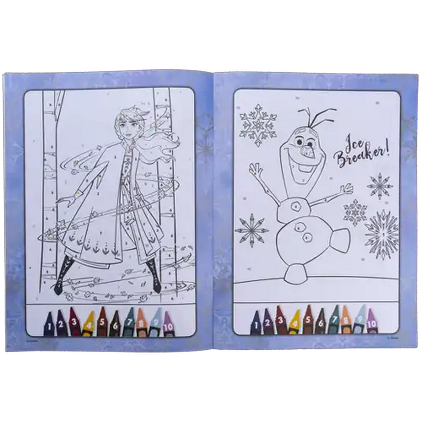 Image of Disney Frozen Colour by Number Book