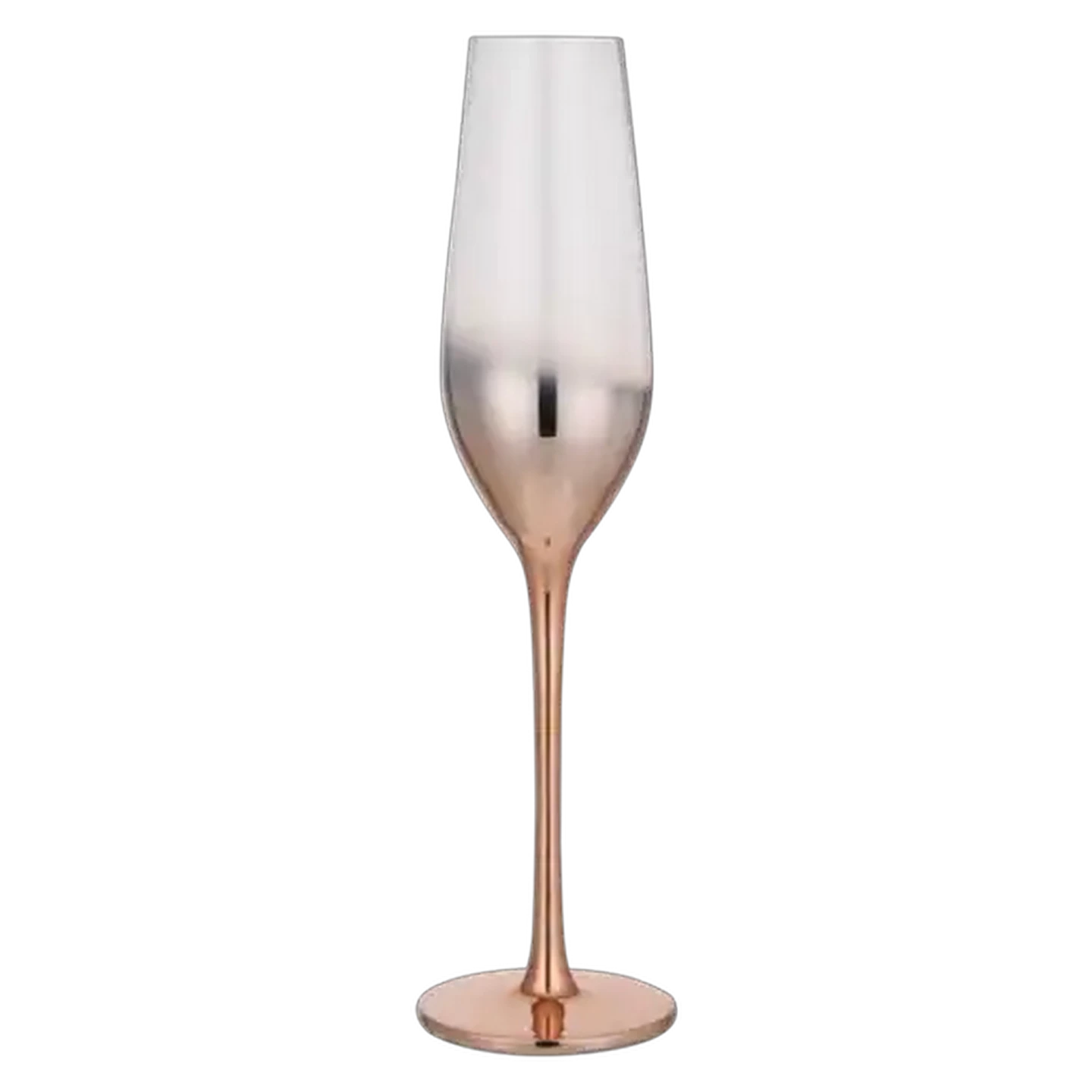 Image of Rose Gold Ombré Flute Glass 210ml