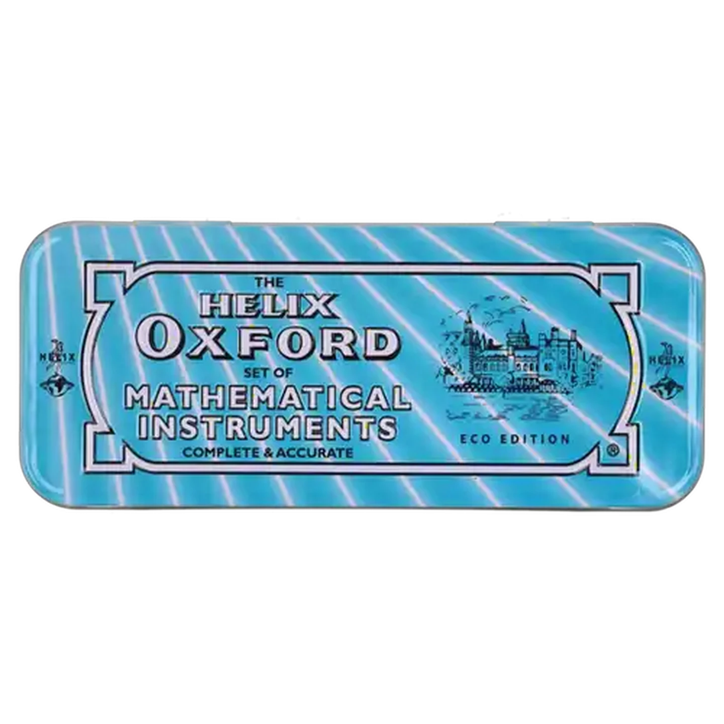Image of Helix Oxford Cyber Light Blue Maths Set