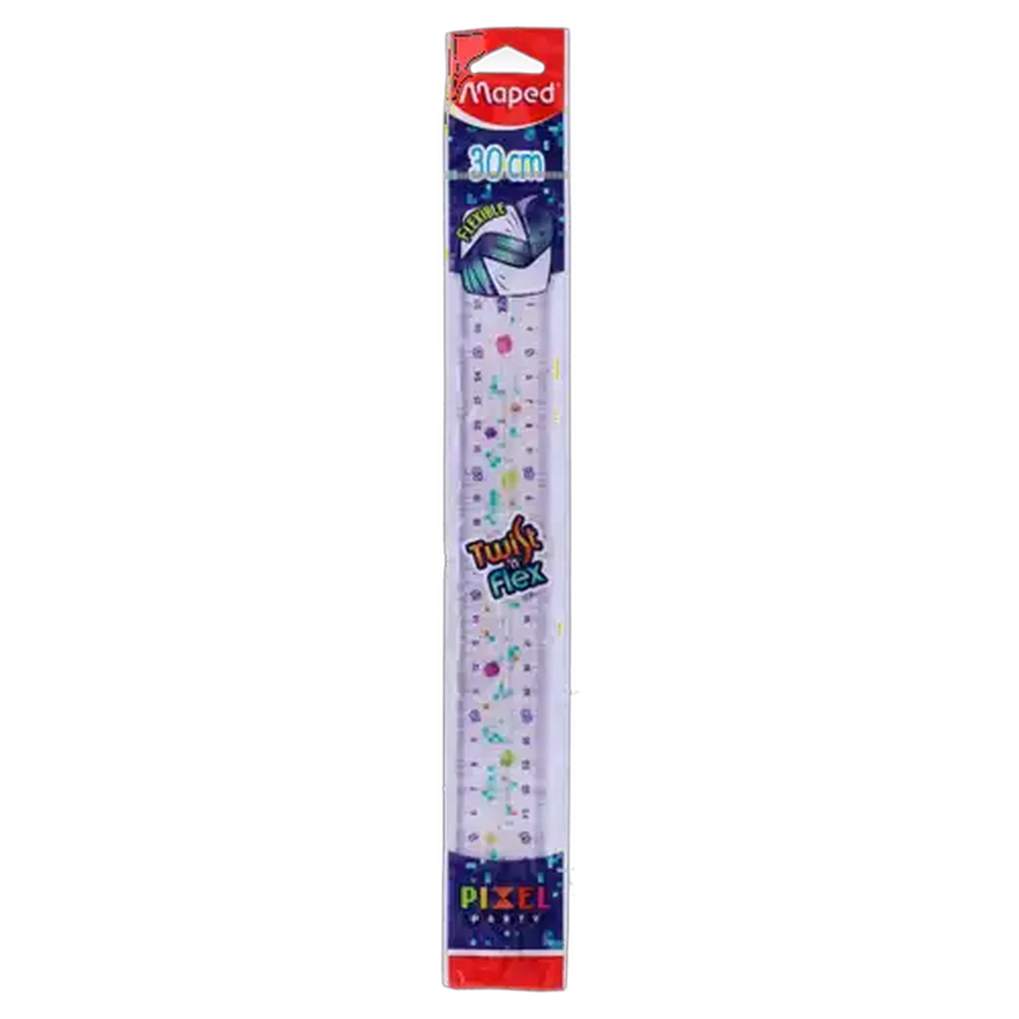 Image of Maped Pixel Party Twist Ruler 30cm