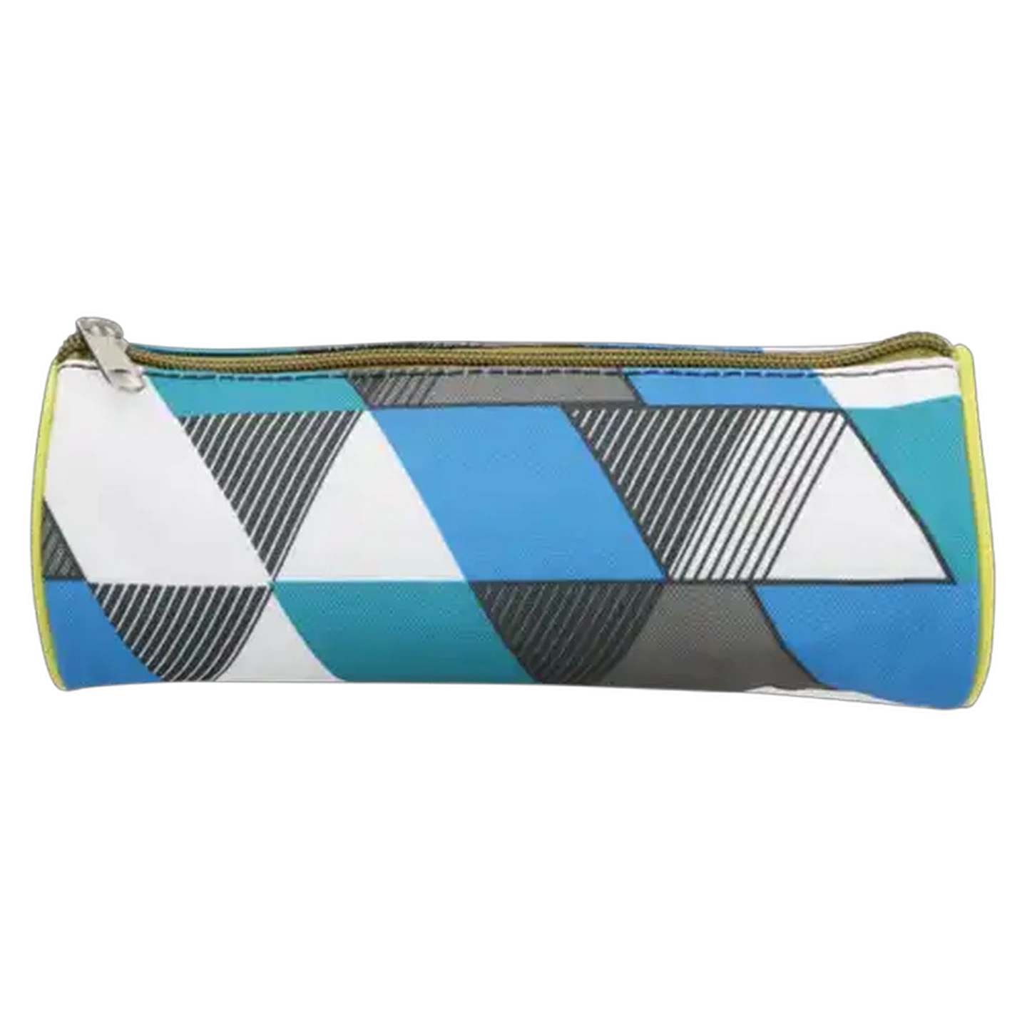 Image of Round Tartan Pencil Bag (Design May Vary)