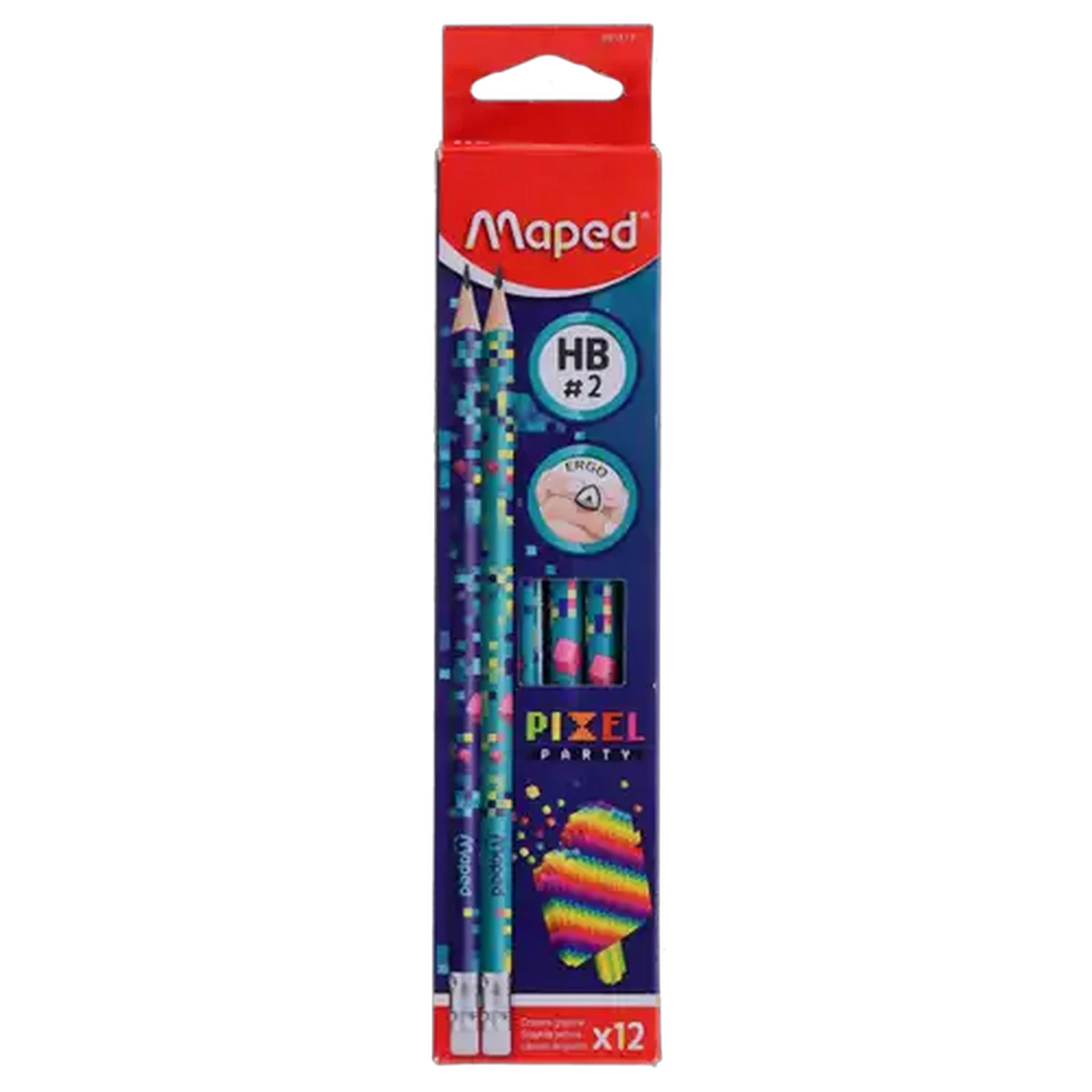 Image of Maped Pixel Party Graphite Pencils 12 Pack