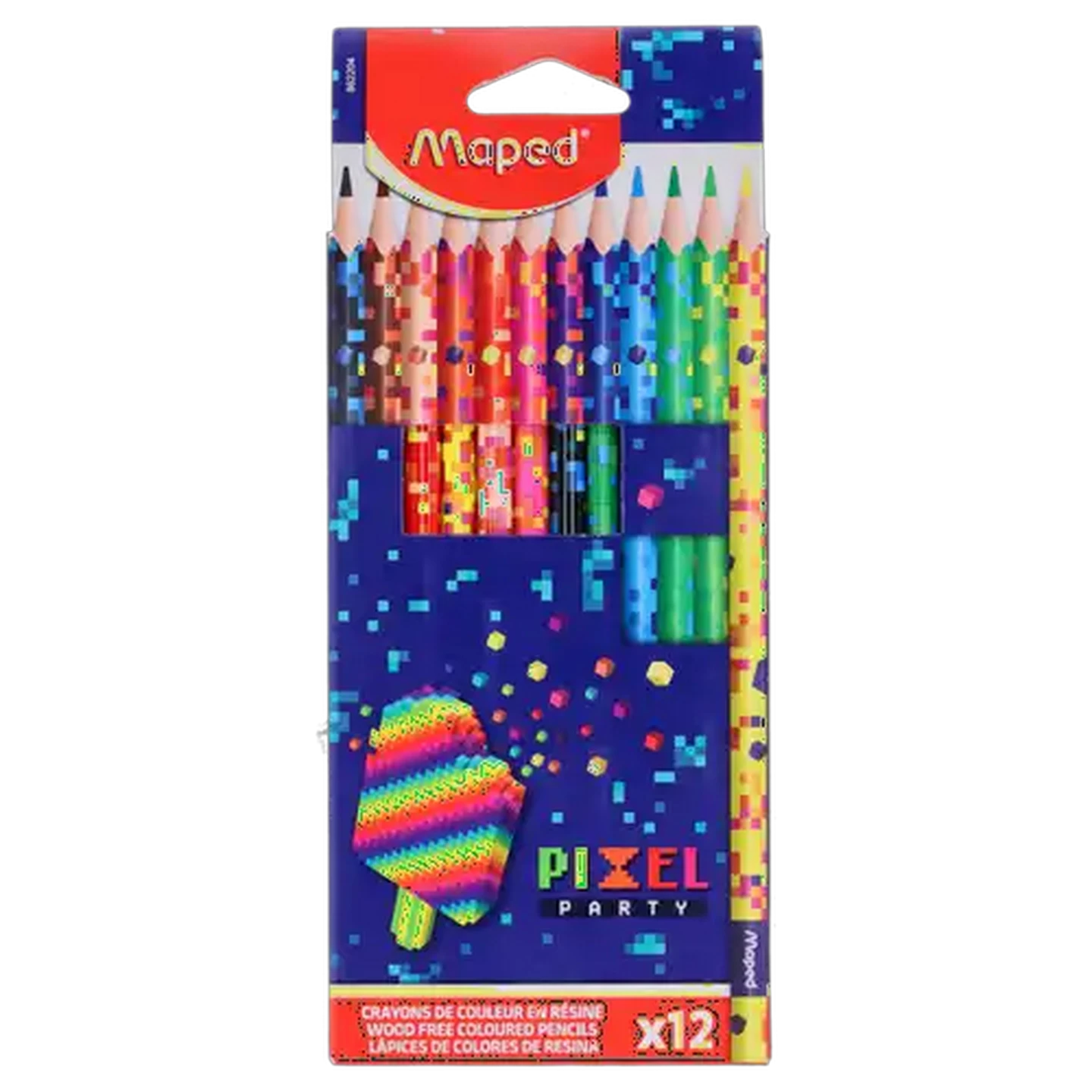 Image of Maped Pixel Party Colouring Pencils 12-Pack
