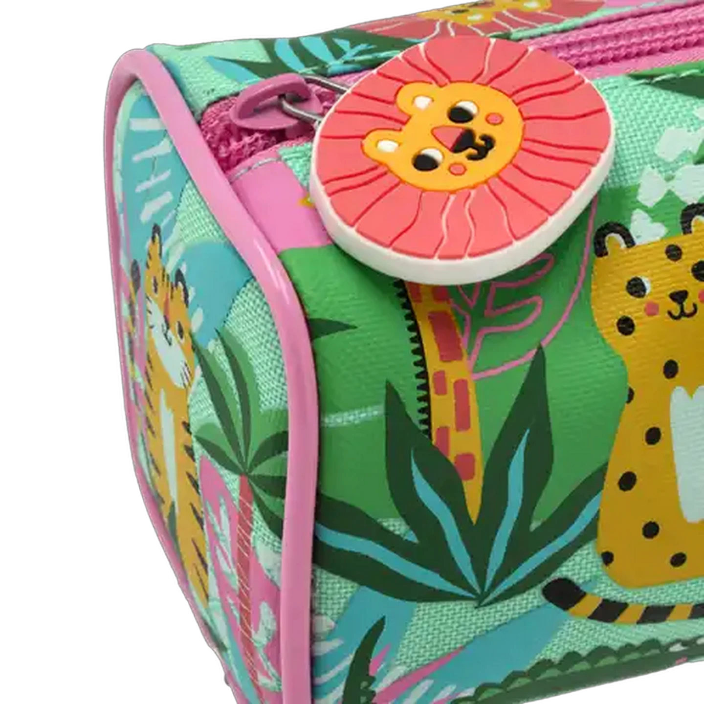 Image of Jungle Animal Round Pencil Bag (Design May Vary)