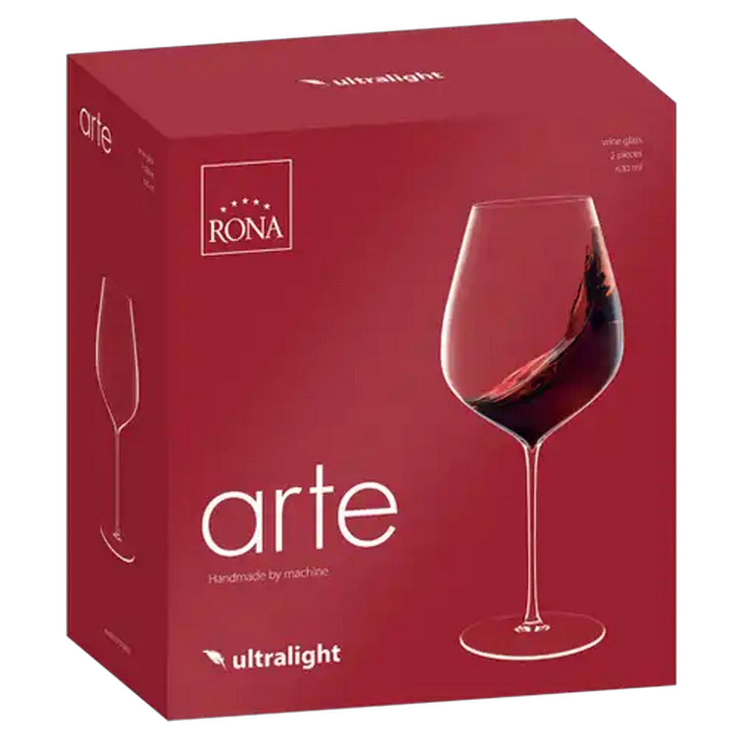 Image of Rona Arte Red Wine Glasses 2 Piece Set