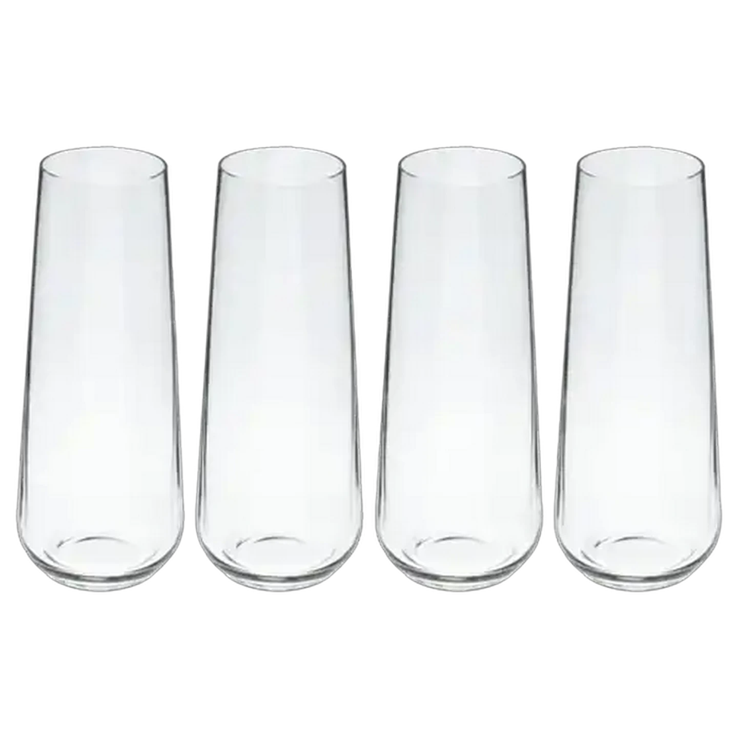Image of Forage And Feast Lead-Free Crystal Stemless Flute Glasses 190ml 4-Pack
