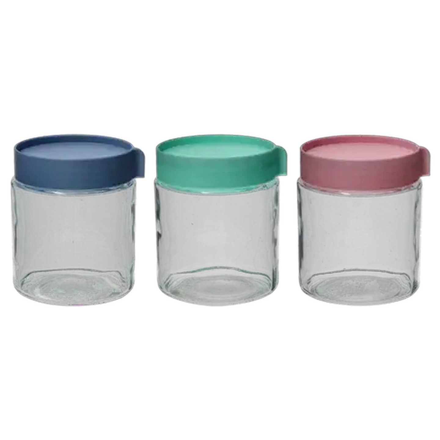 Image of Colour Glass Lid Canister 400ml (Colour May Vary)