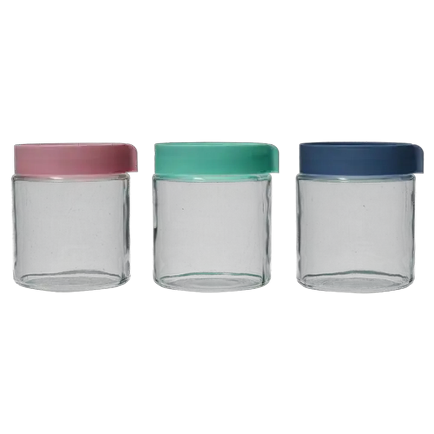 Image of Colour Glass Lid Canister 400ml (Colour May Vary)
