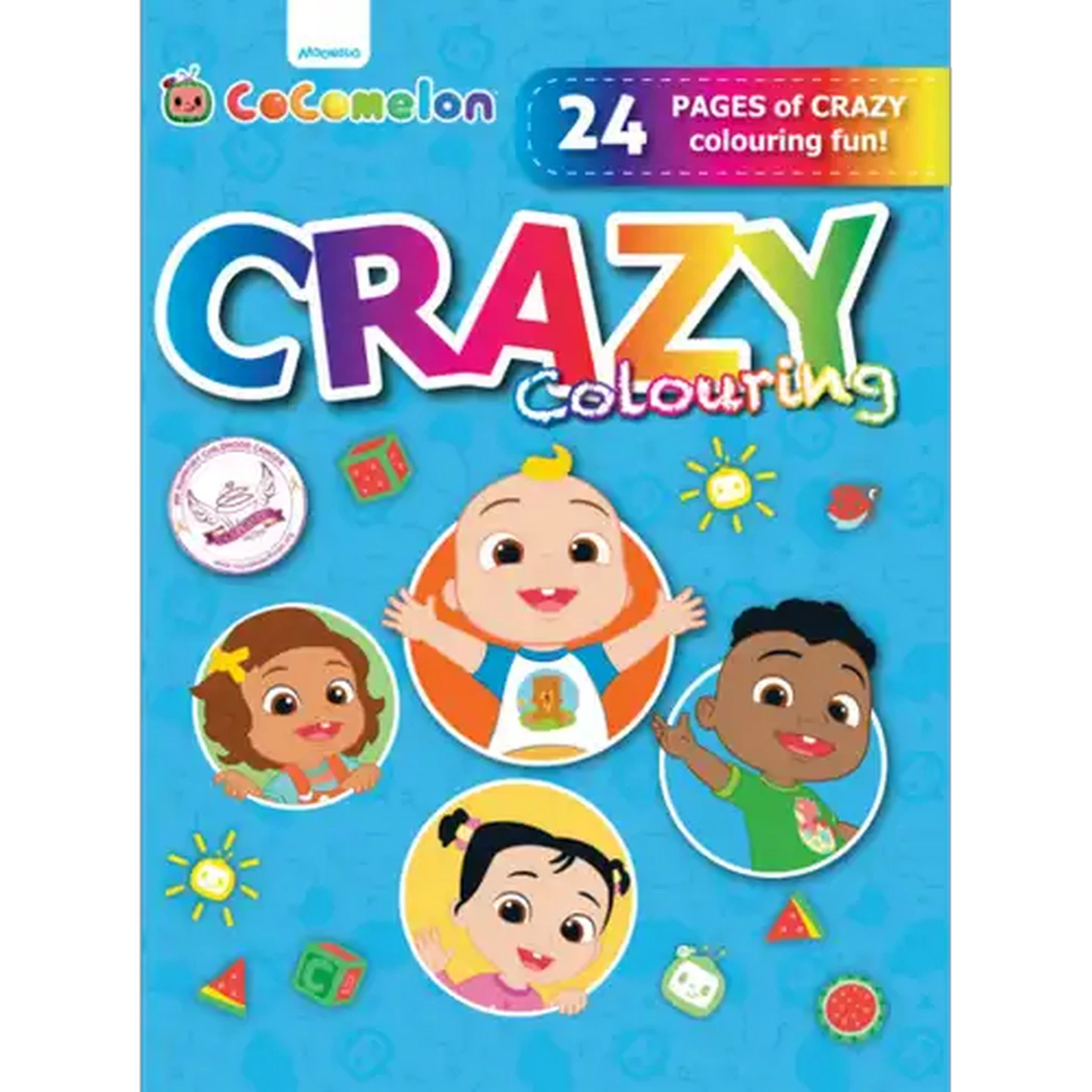Image of Cocomelon Crazy Colouring Book 24 Pages