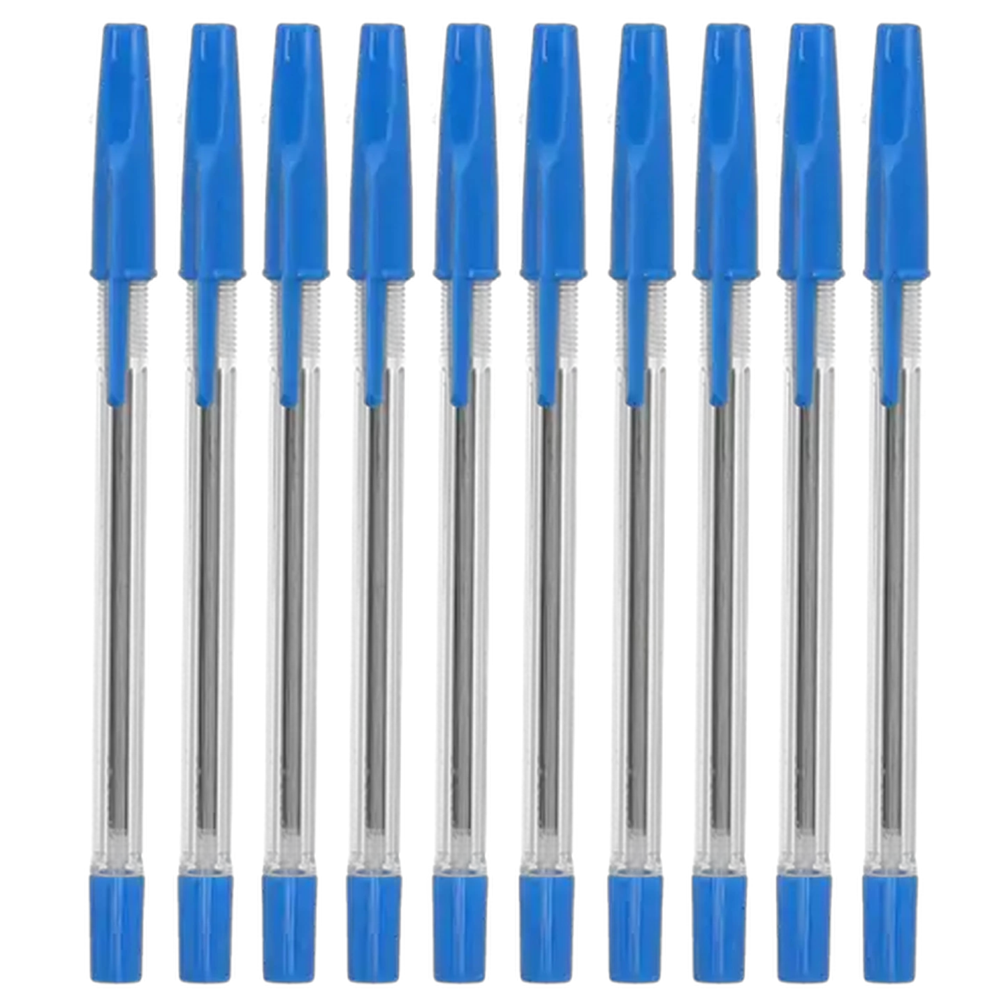 Image of School Blue Medium Ballpoint Pen 10-Pack