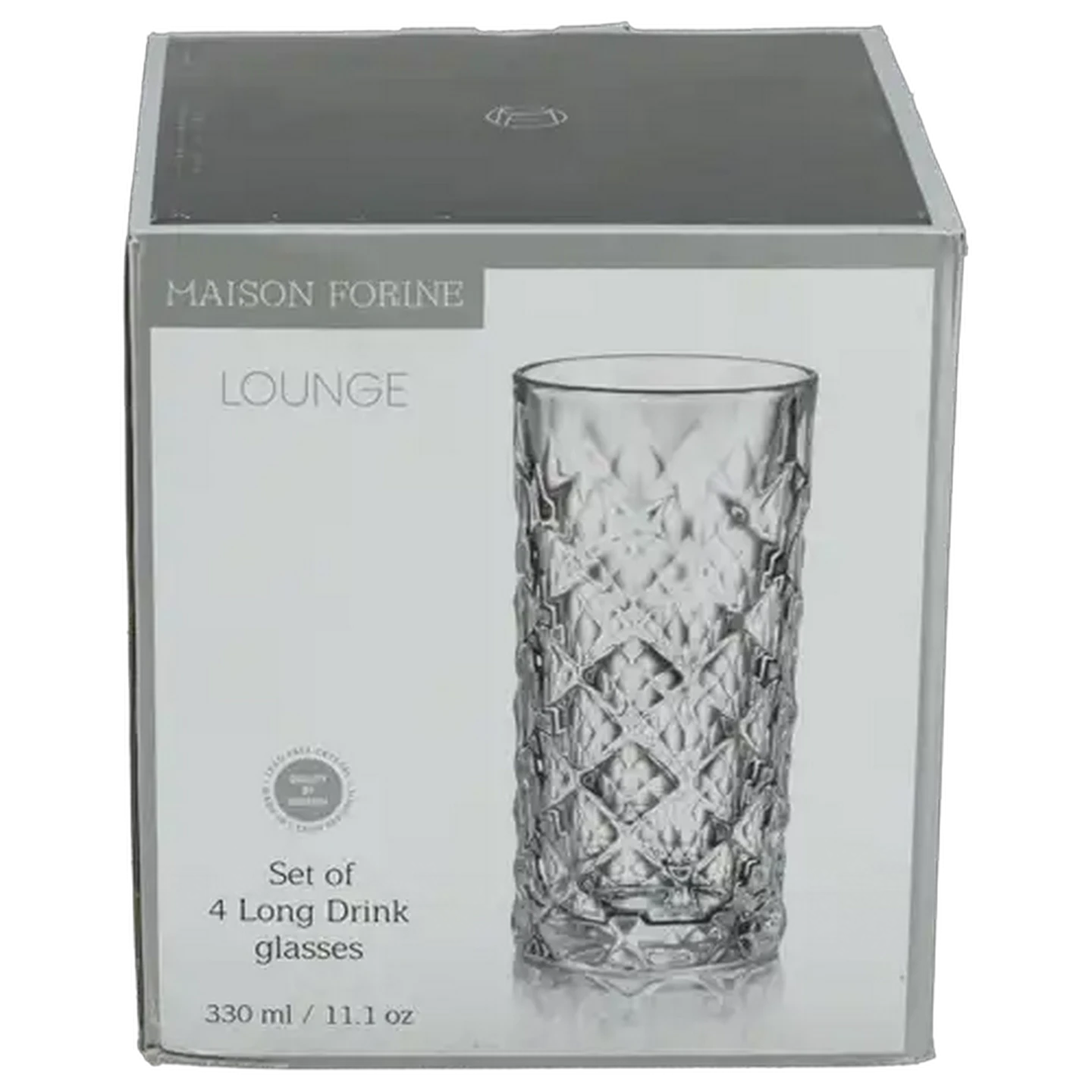 Image of Maison Forine Lounge Long Drink Diamond Glasses 4-Pack
