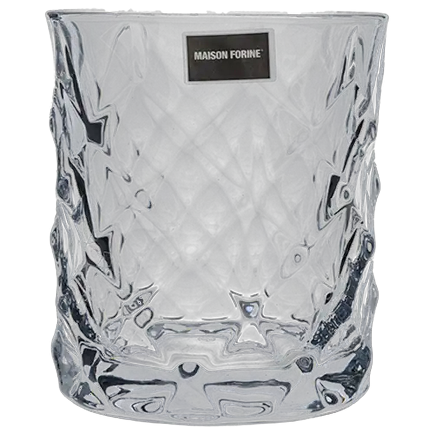 Image of Maison Forine Marine Lounge Bourbon Diamond Glasses 4-Pack
