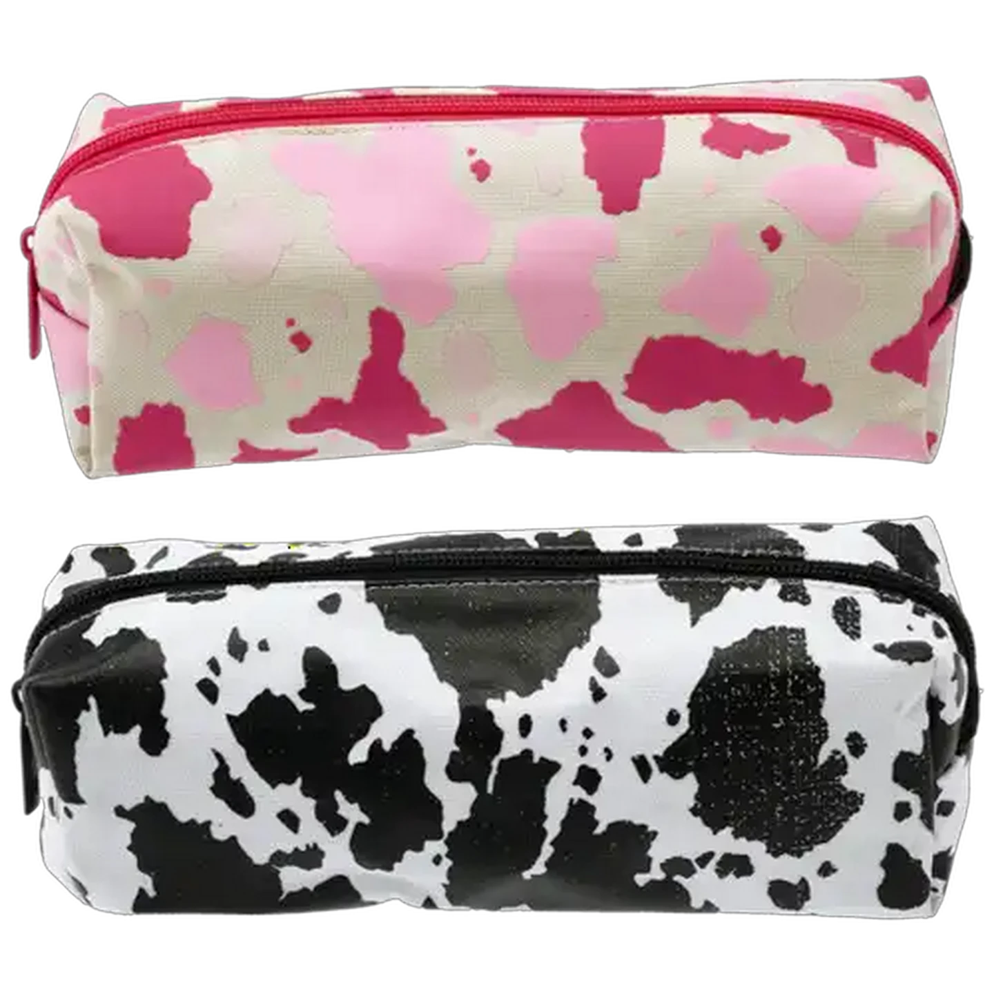 Image of Leather Print Square Pencil Bag (Design May Vary)