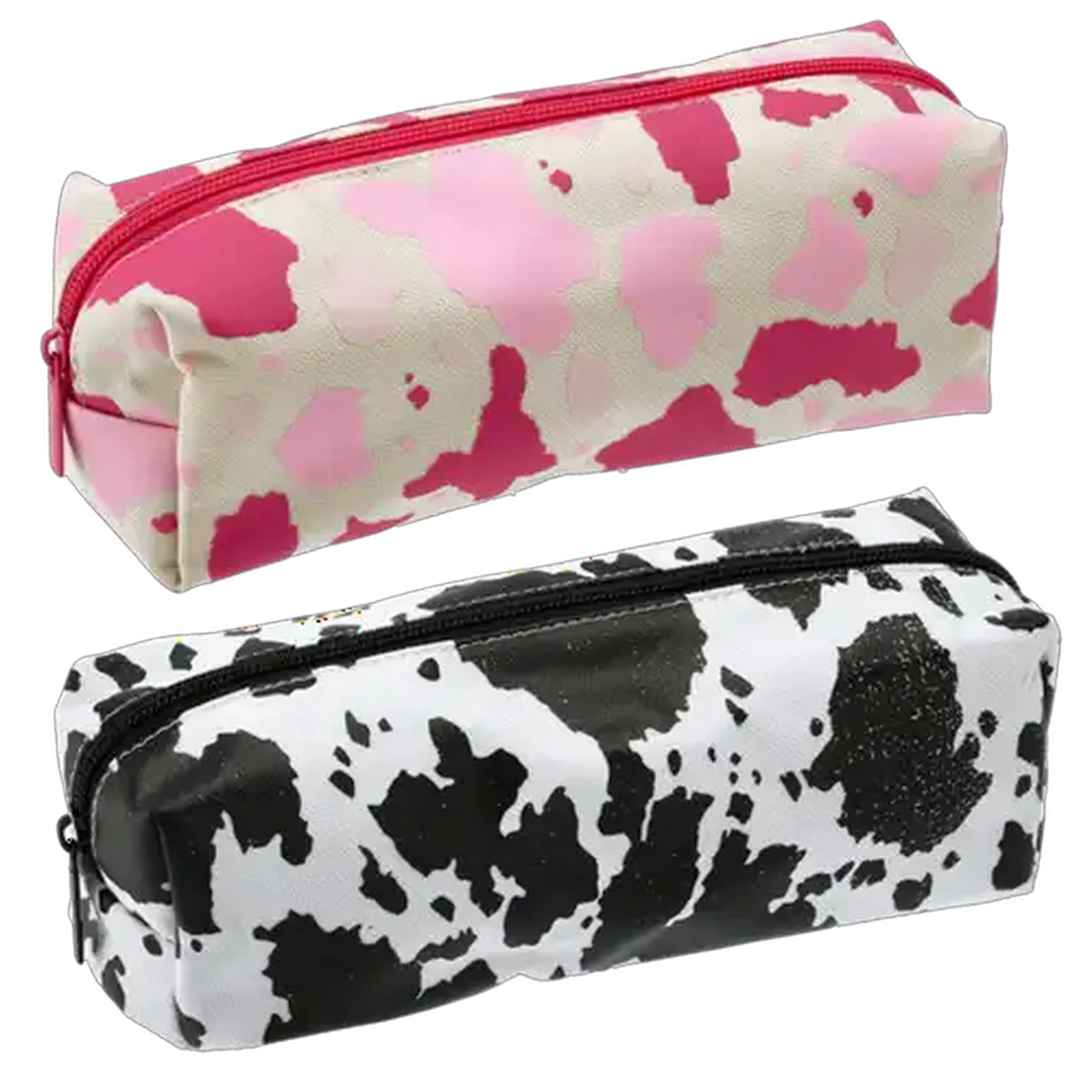 Image of Leather Print Square Pencil Bag (Design May Vary)