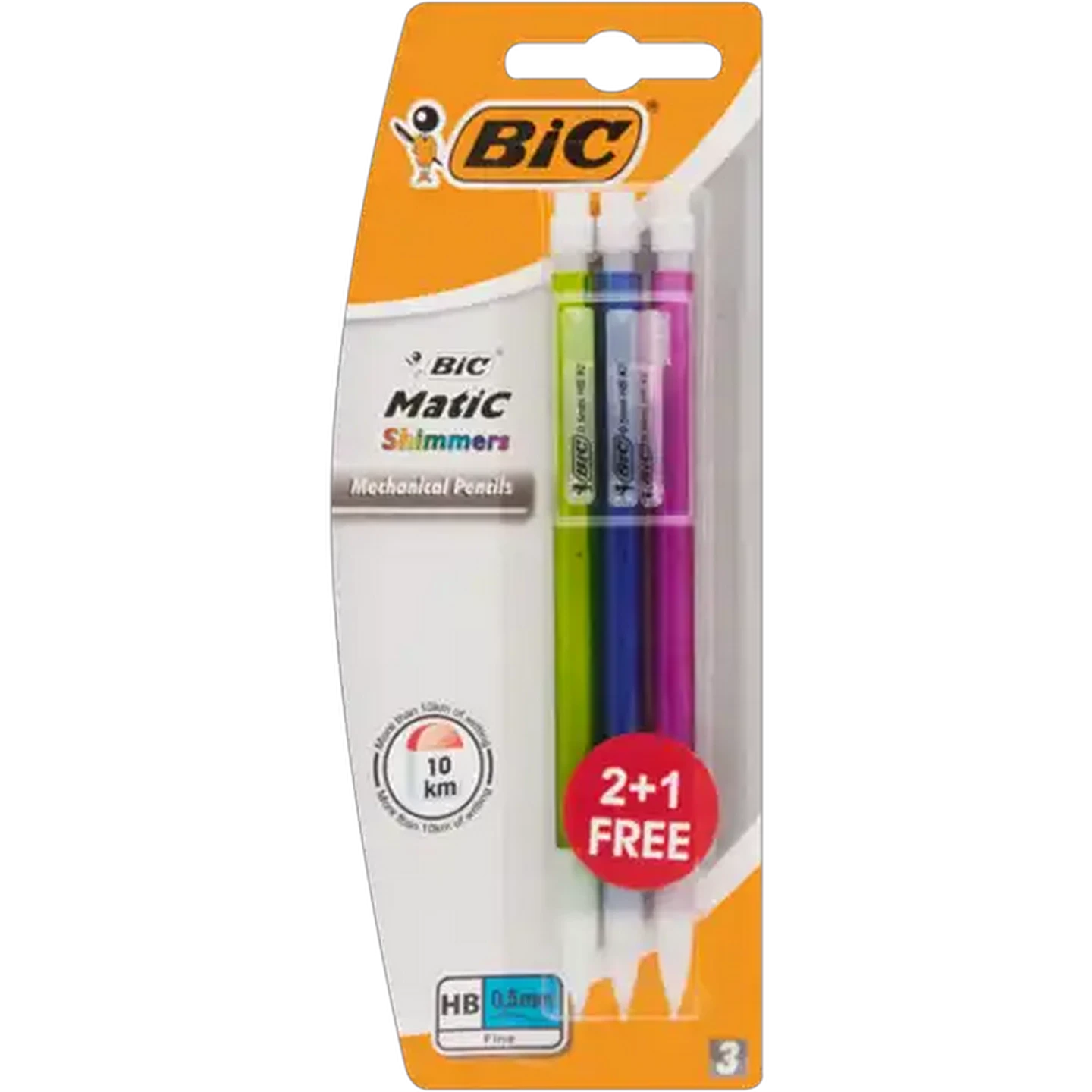 Image of BIC Matic Shimmer Mechanical Pencils 3-Pack