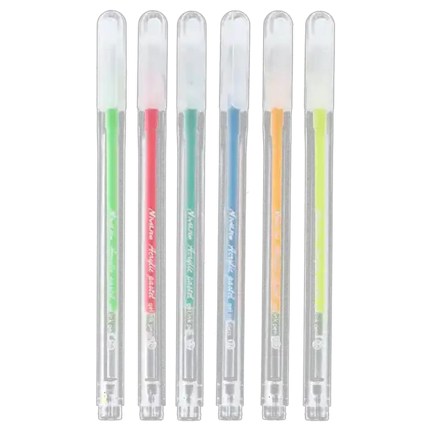 Image of Vivilite Acrylic Neon Gel Ink Pens 6-Pack