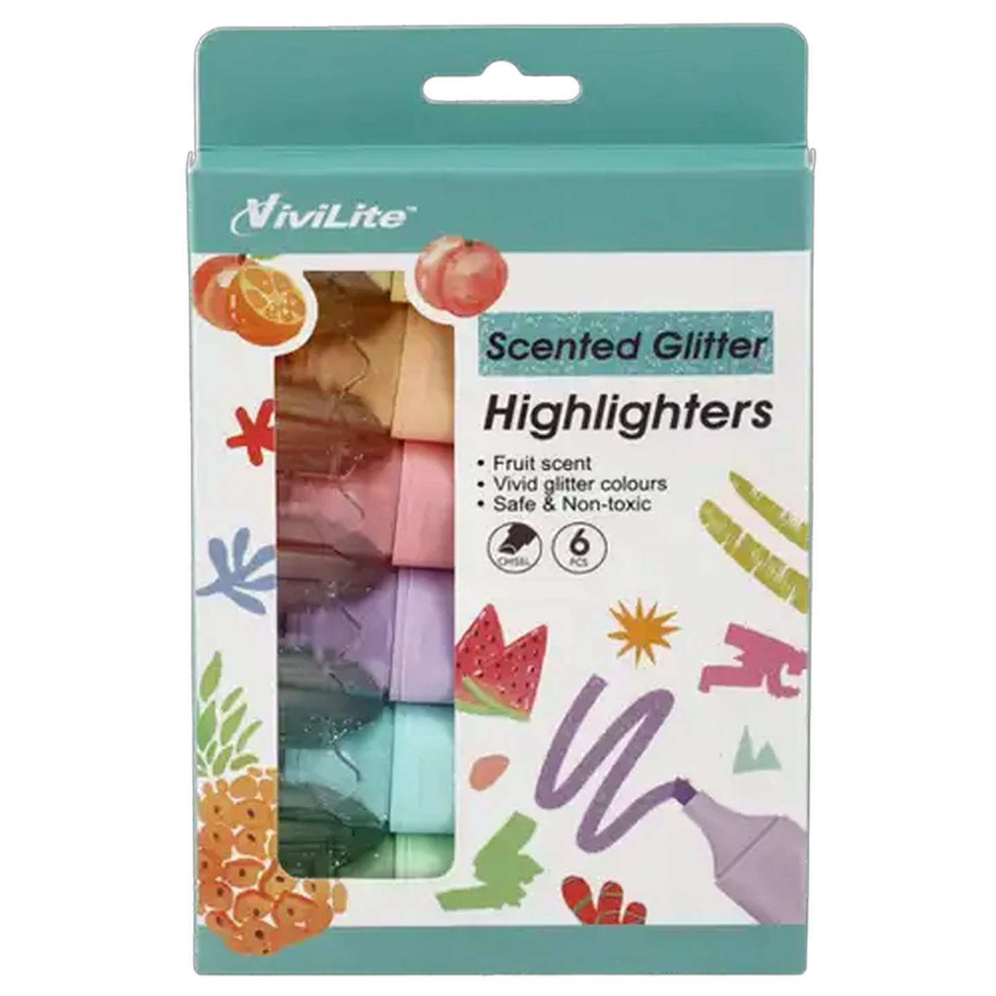 Image of Vivilite Glitter Scented Highlighter 6-Pack
