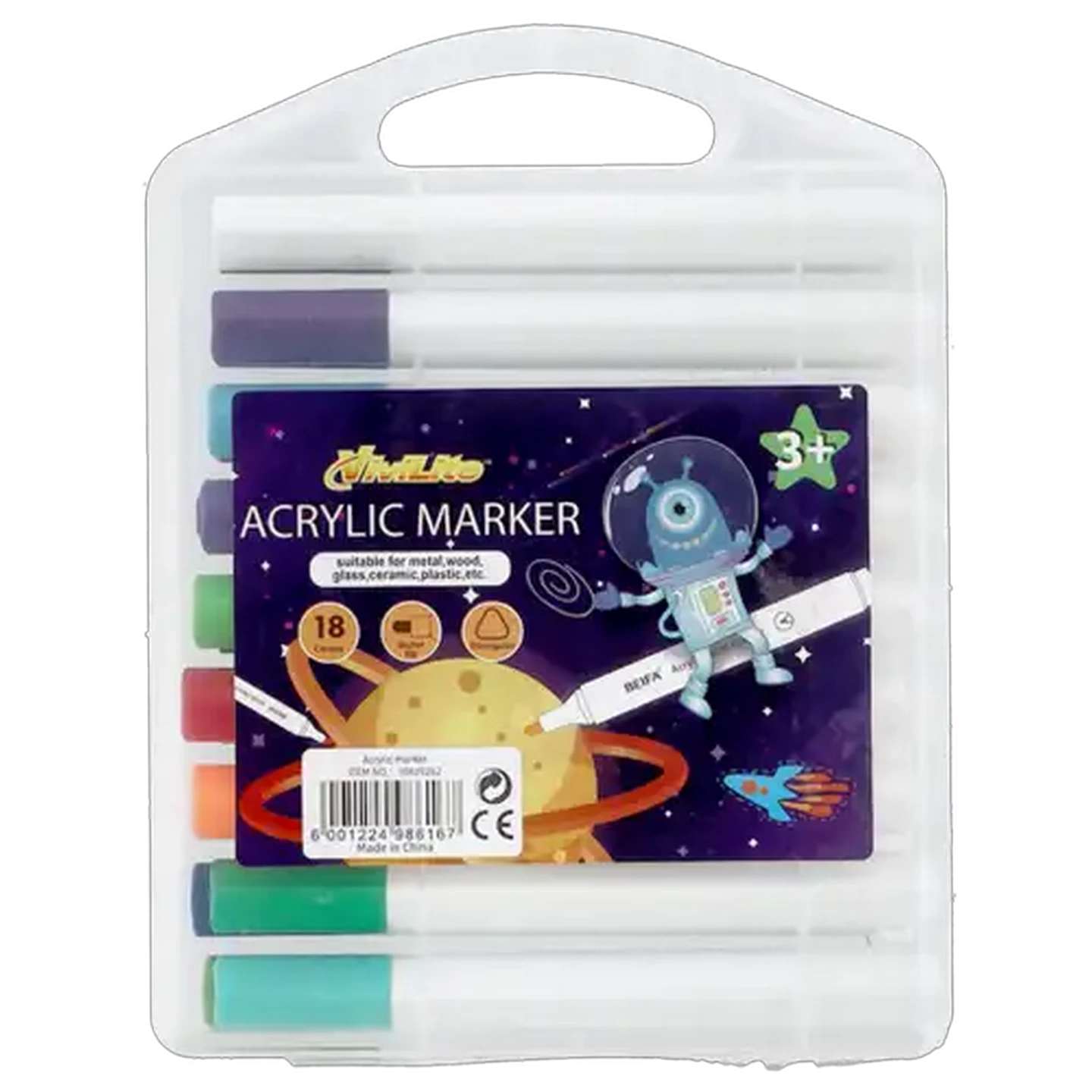 Image of Vivilite Acrylic Markers 18-Pack