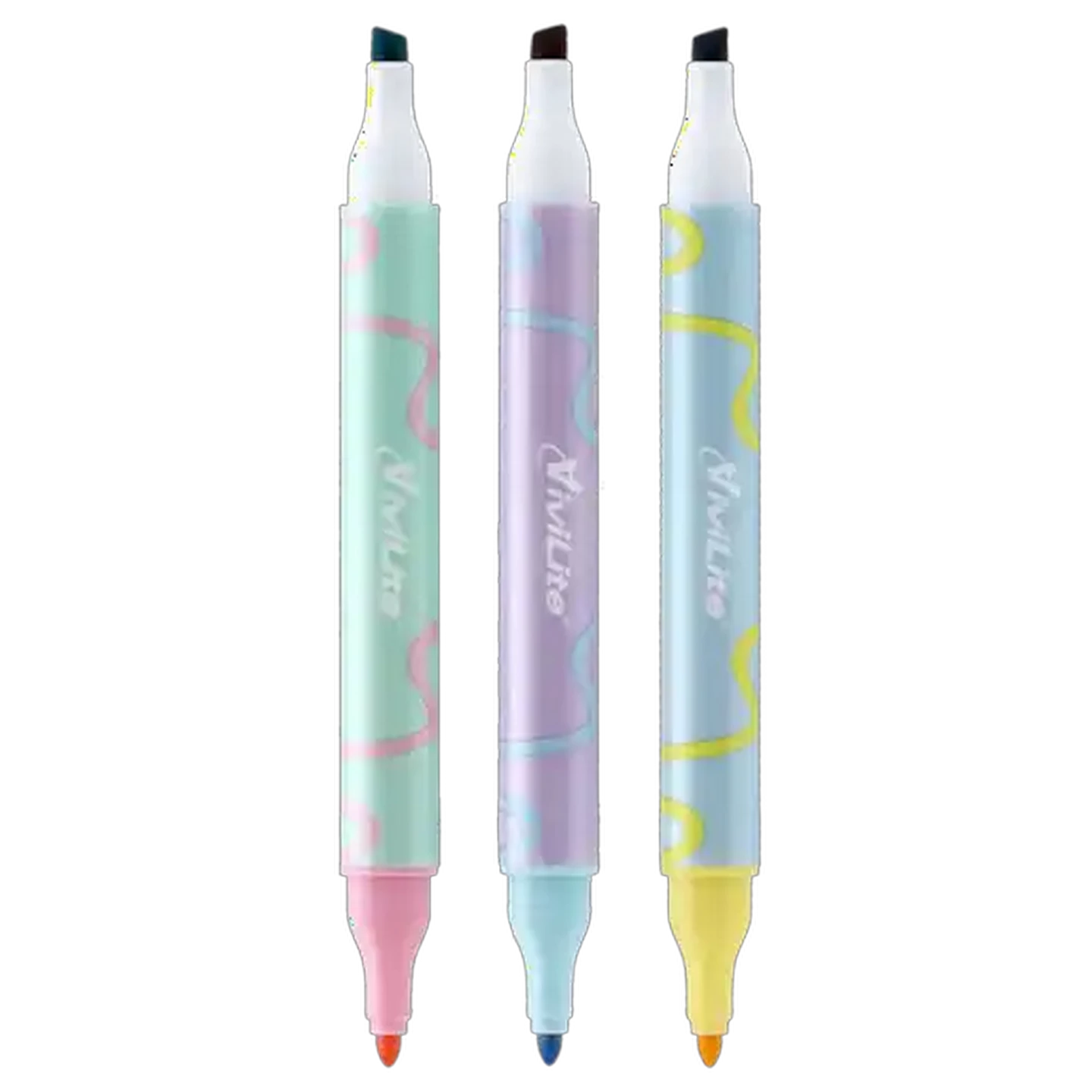 Image of Vivilite Dual Tip Colour Overlapping Highlighters 3-Pack