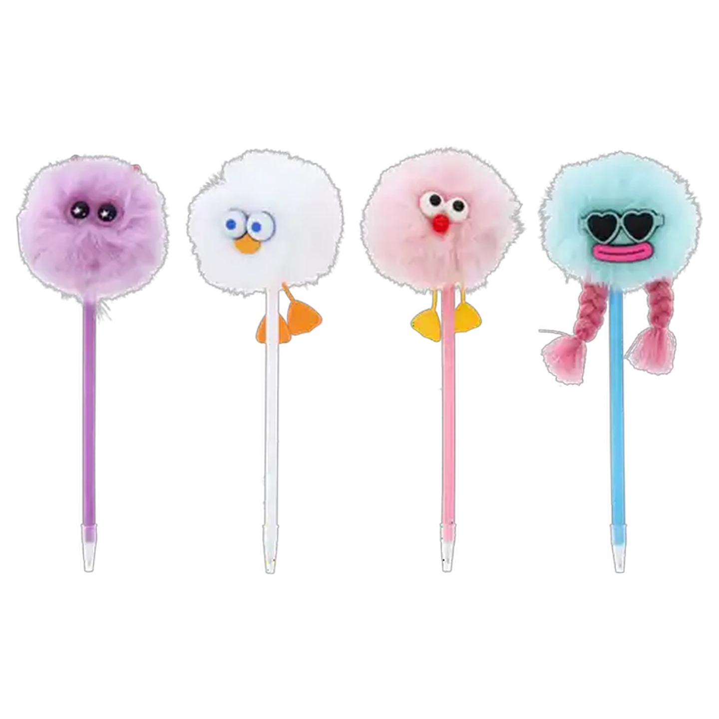 Image of Pom Pom Funny Faces Ballpoint Pen (Design May Vary)